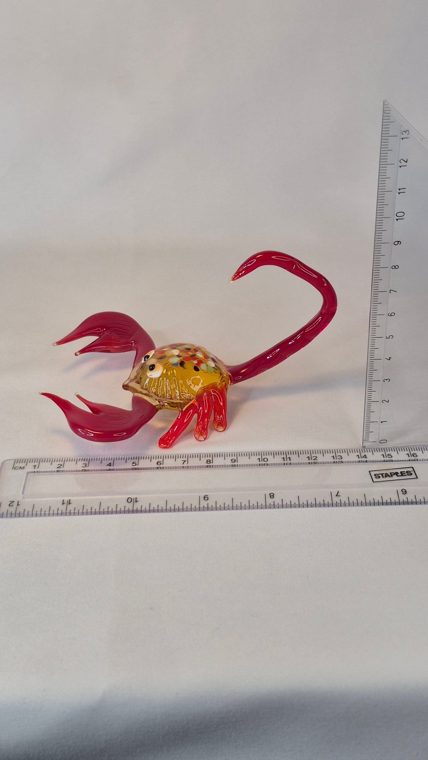 Large Red Glass Scorpion