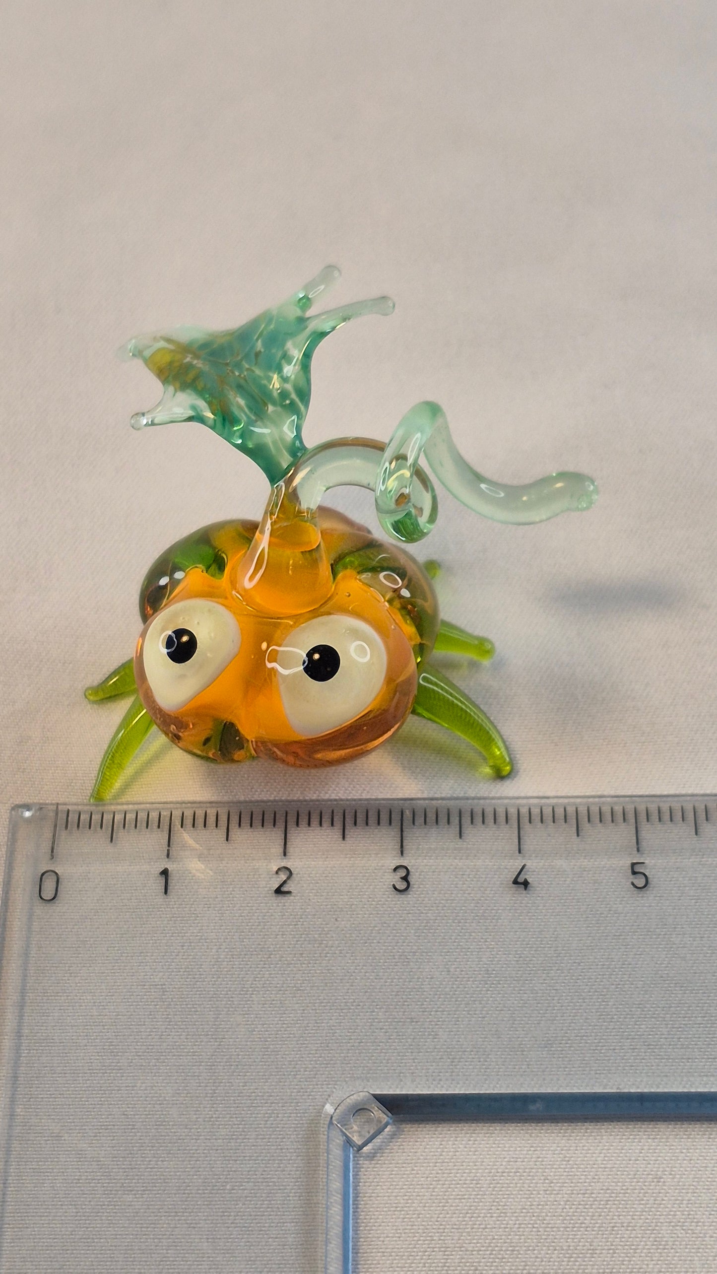 Uranium Glass Pumpkin