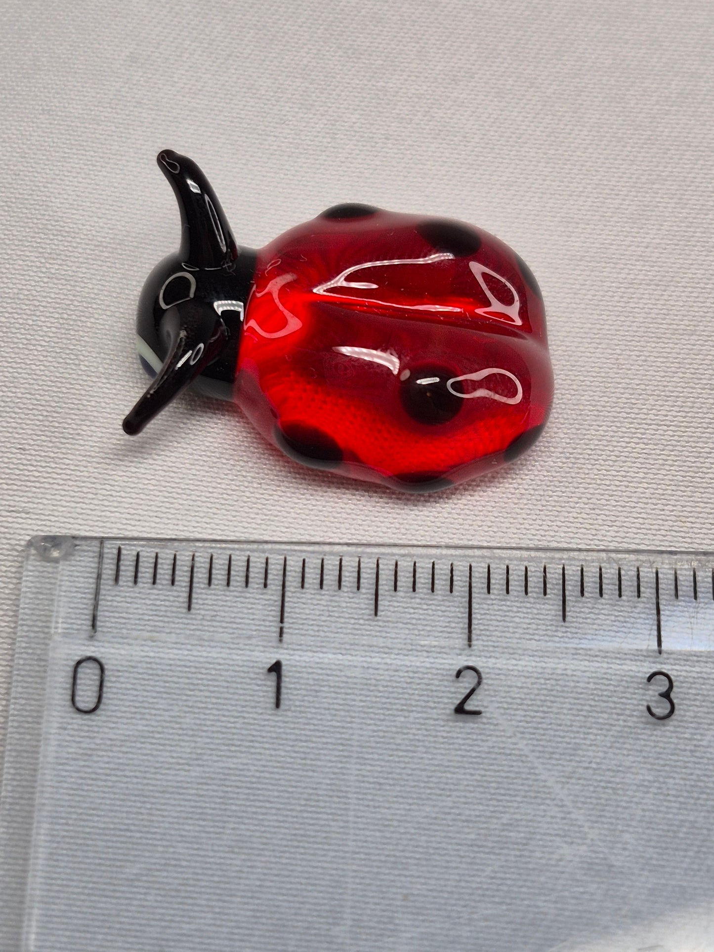 Mini Glass Ladybug