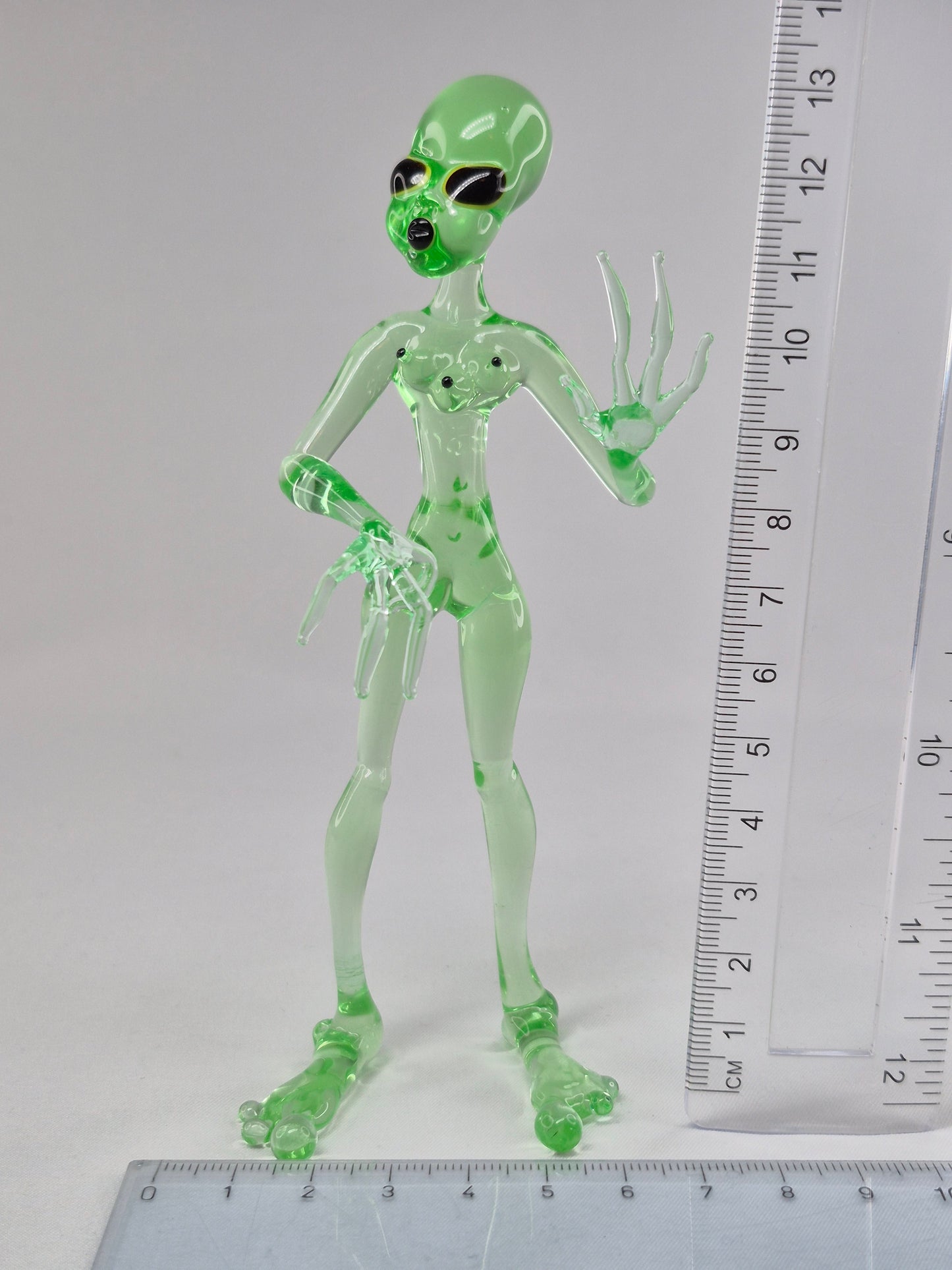 Uranium Glass Alien Woman