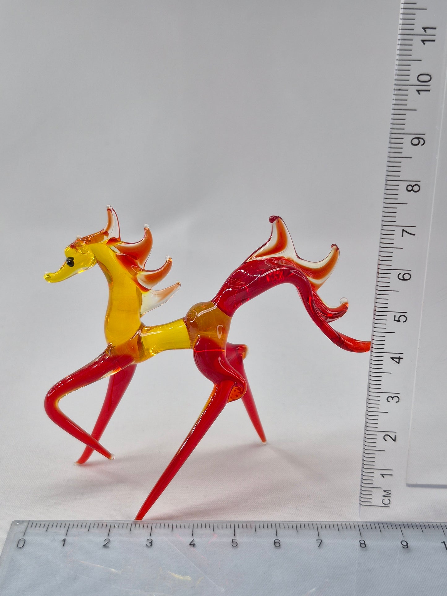 Red Fire Glass Horse
