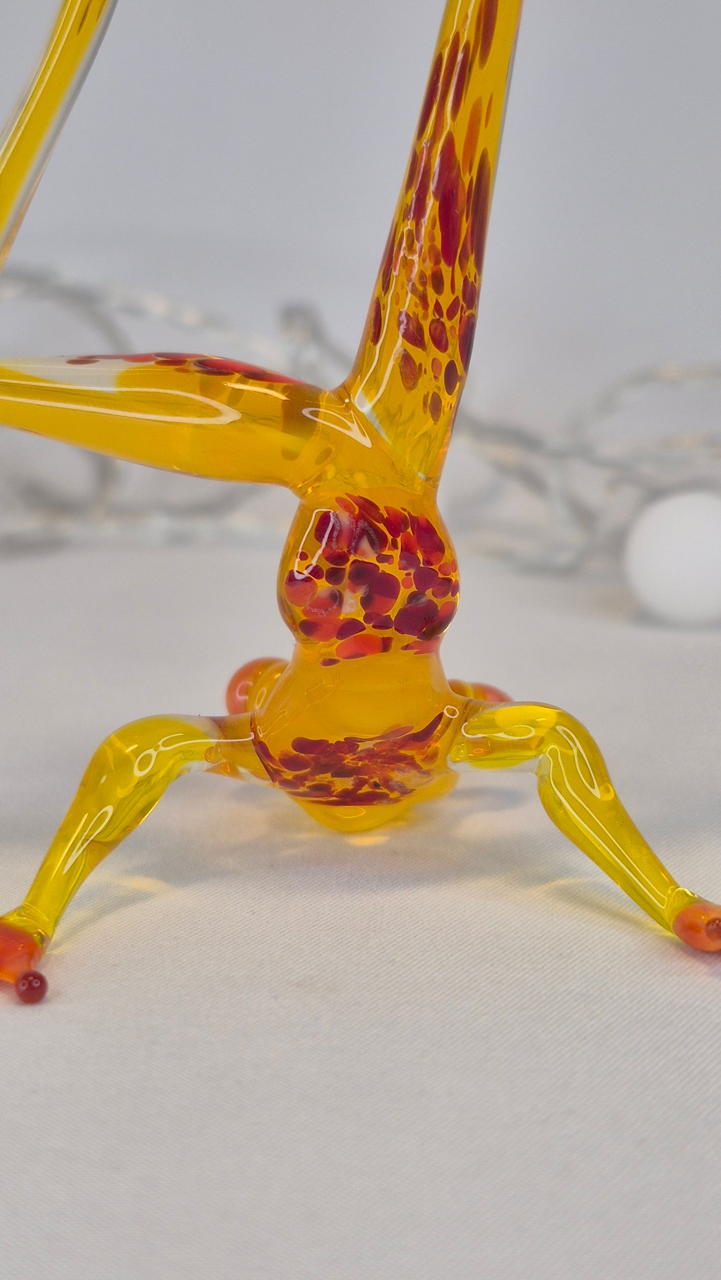 Yellow-Orange Yoga Frog