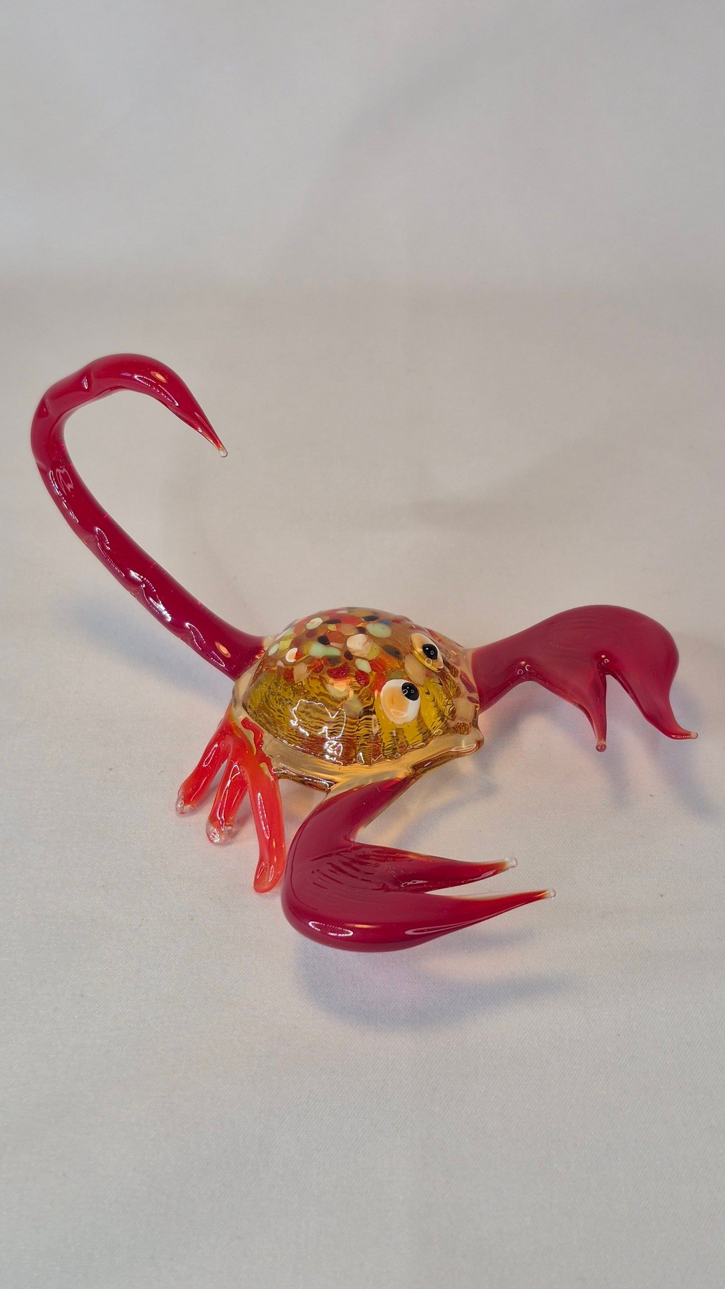 Large Red Glass Scorpion