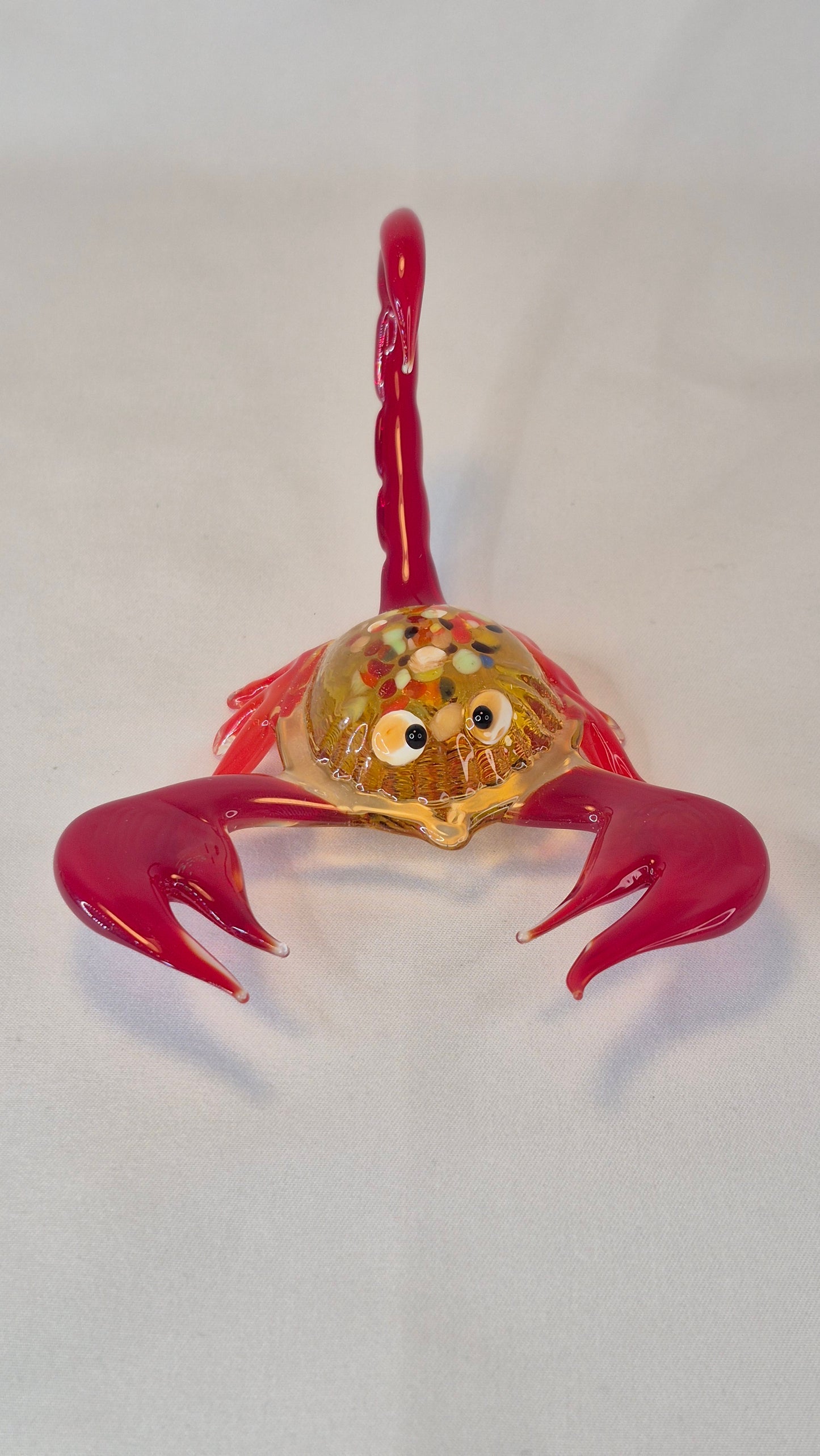 Large Red Glass Scorpion