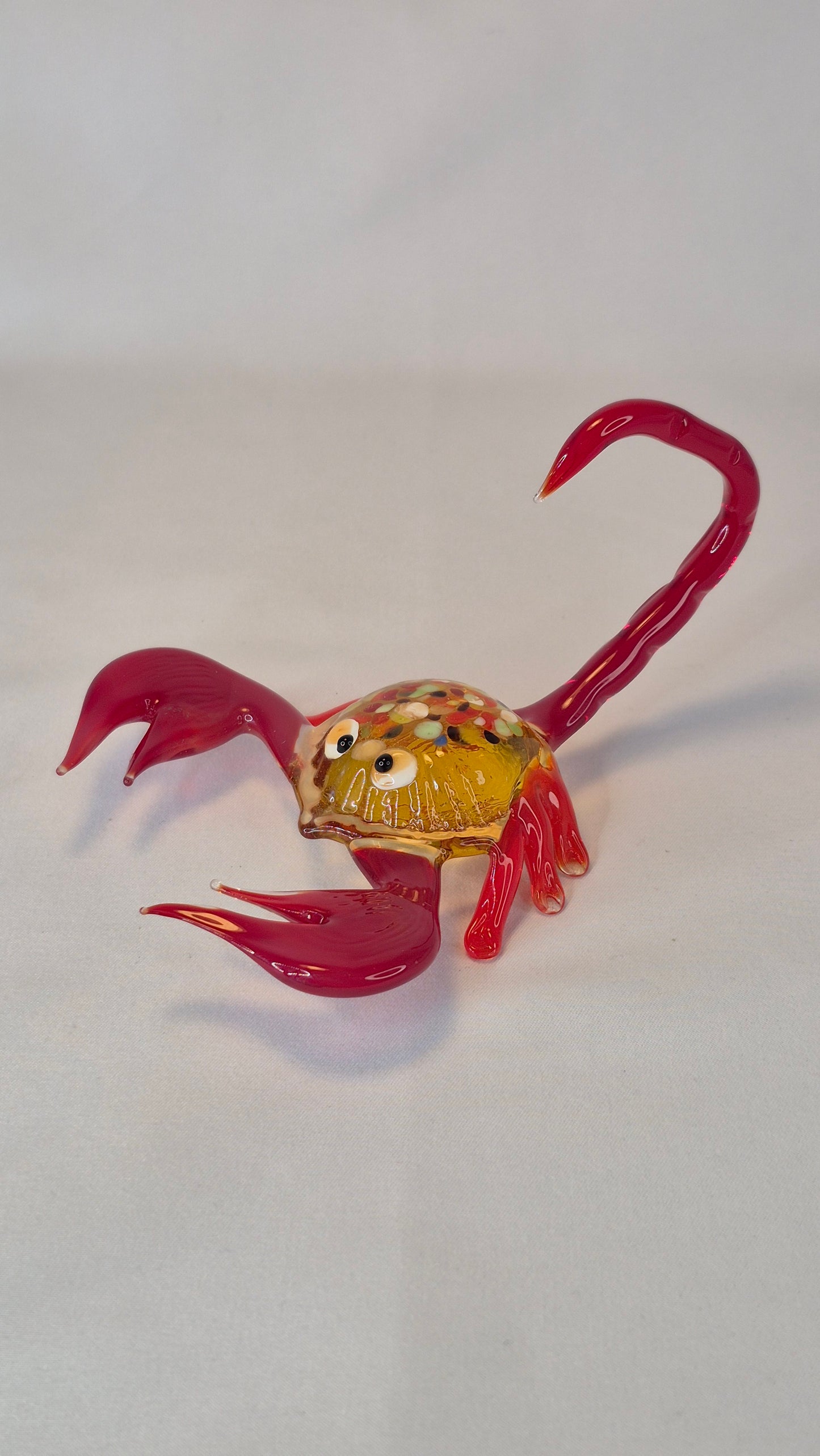 Large Red Glass Scorpion