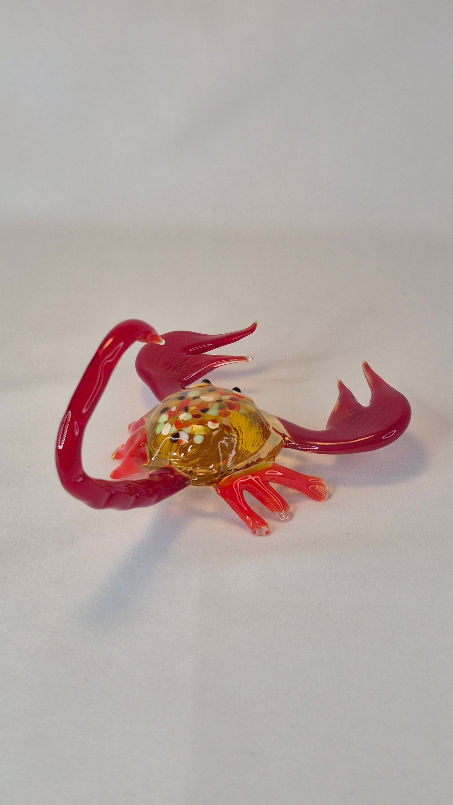 Large Red Glass Scorpion