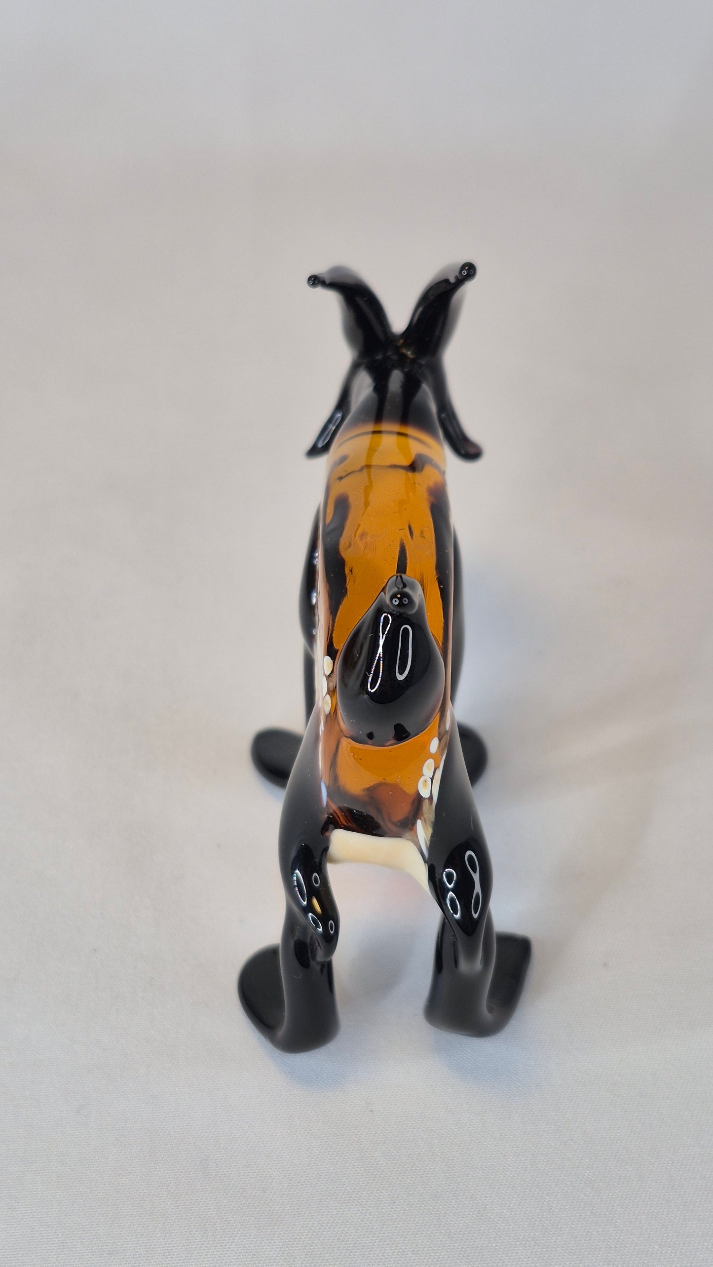 Large Funny Glass Goat