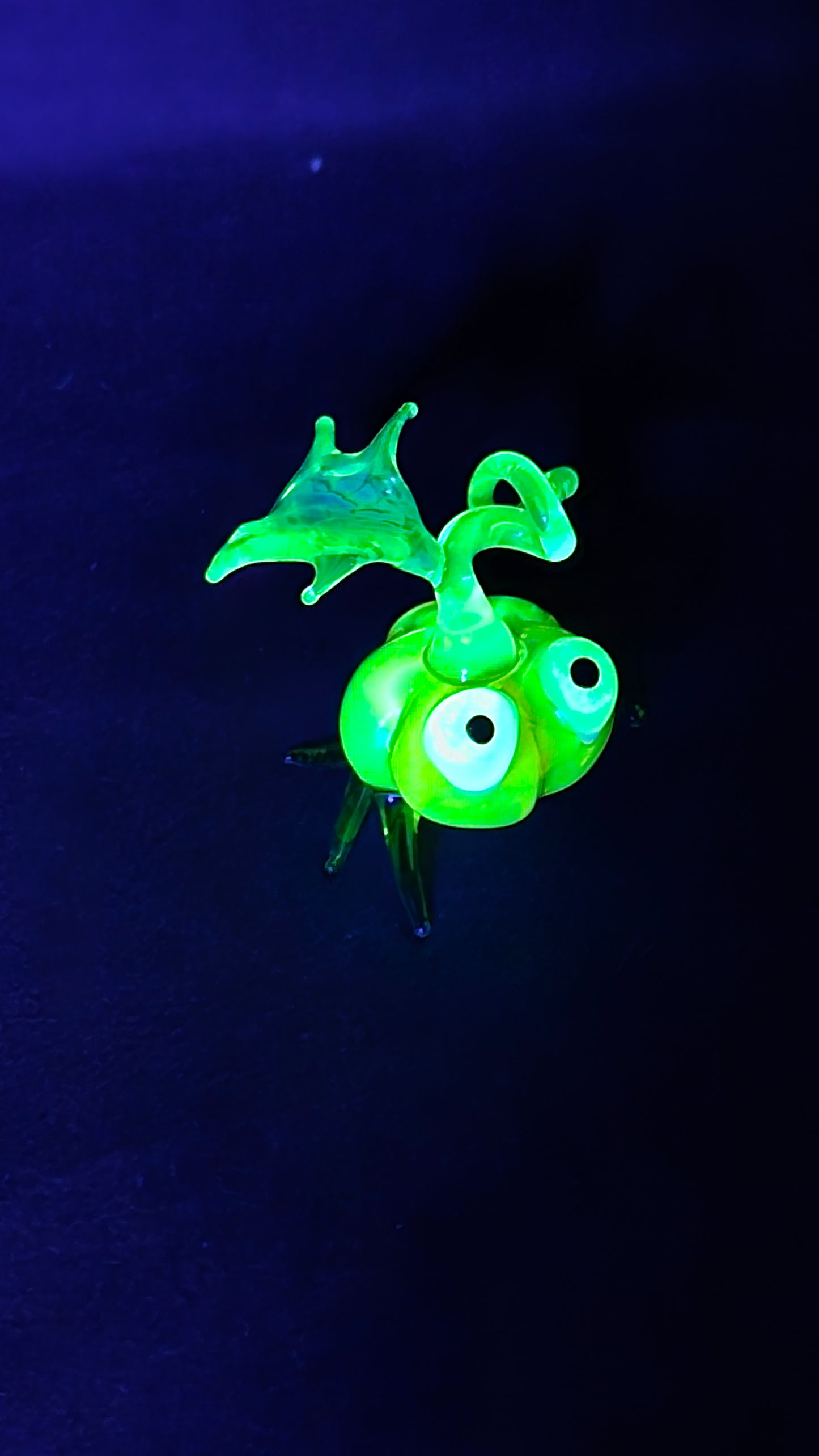 Uranium Glass Pumpkin