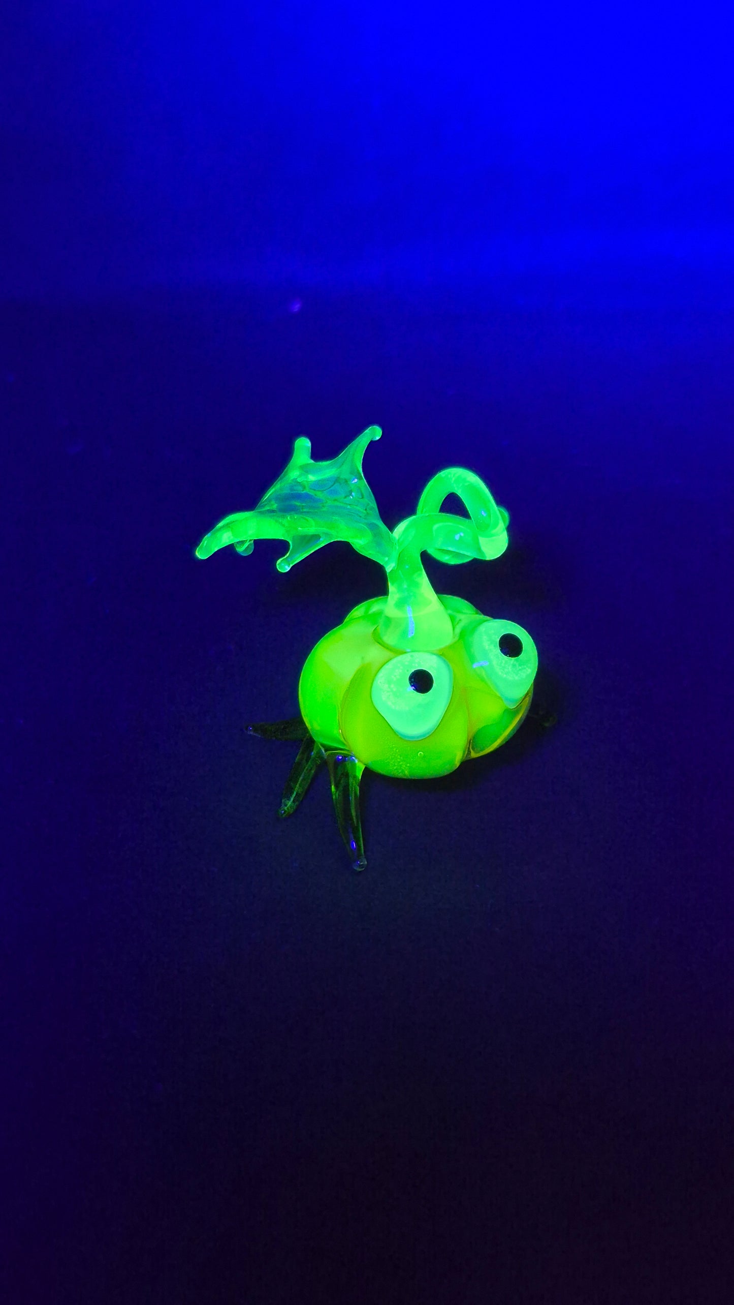 Uranium Glass Pumpkin