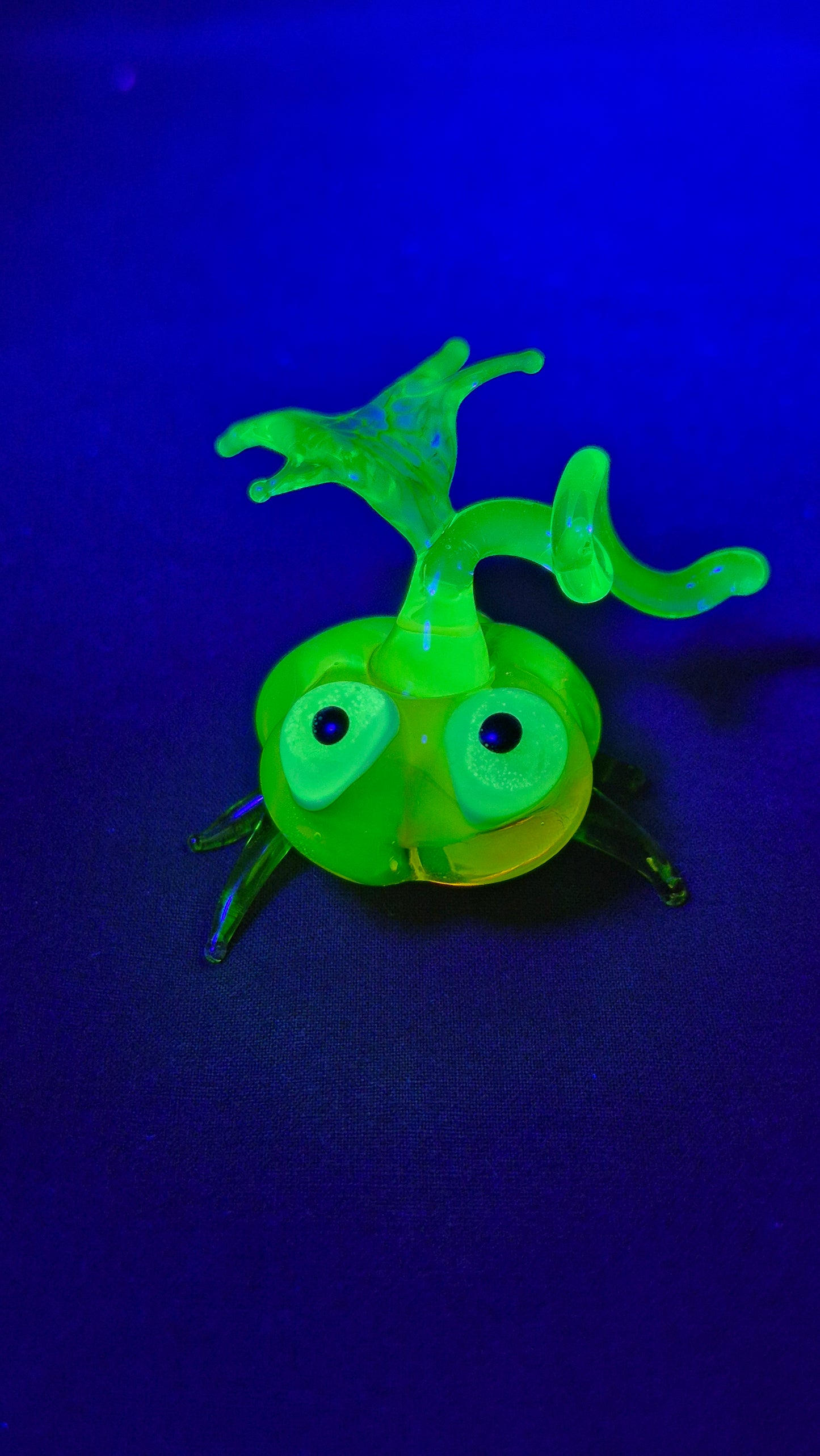 Uranium Glass Pumpkin