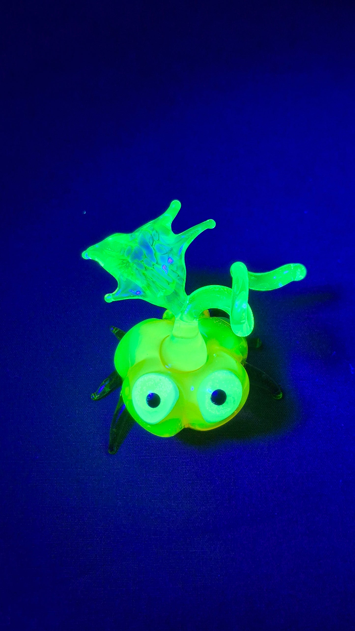 Uranium Glass Pumpkin