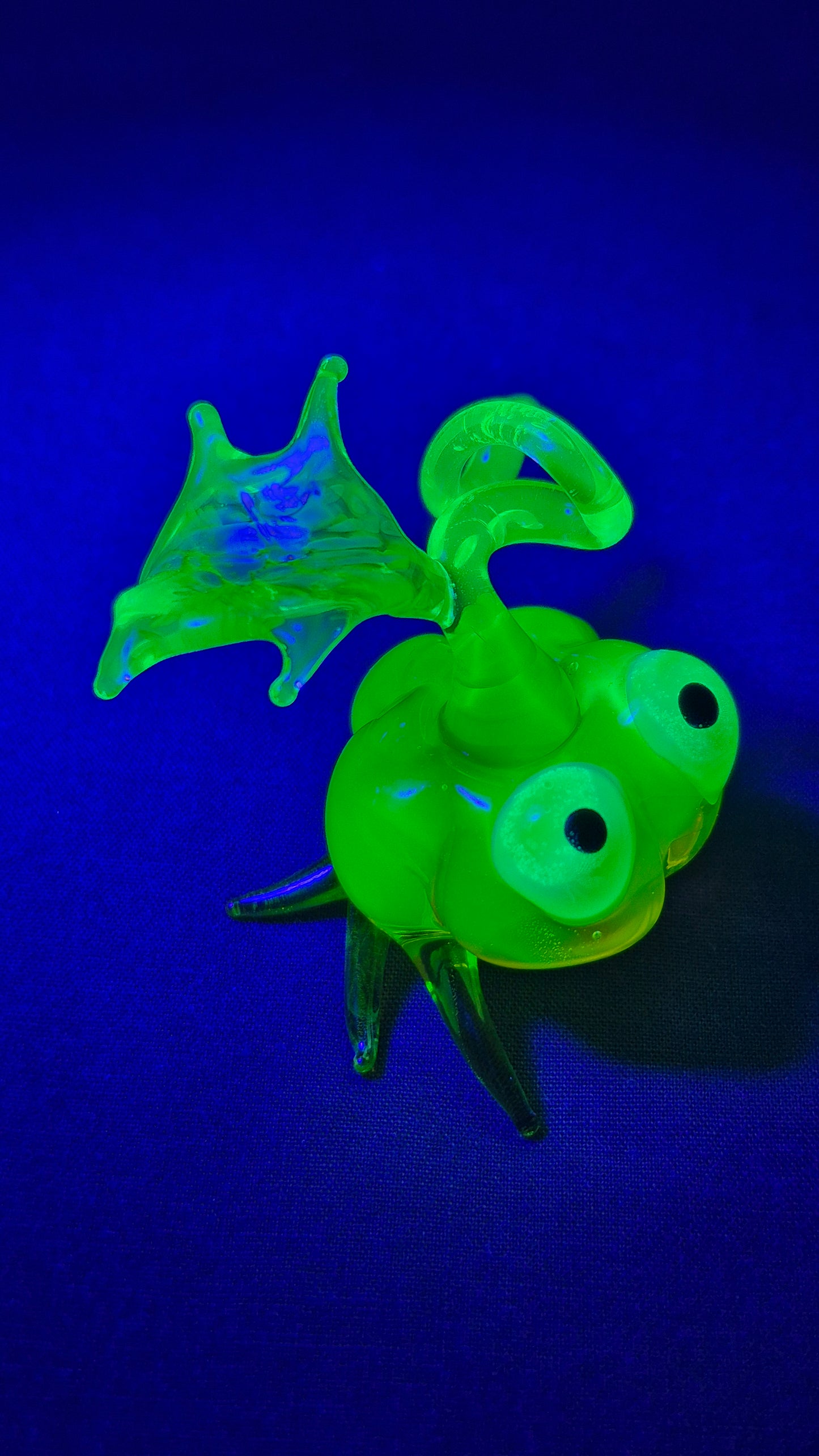 Uranium Glass Pumpkin