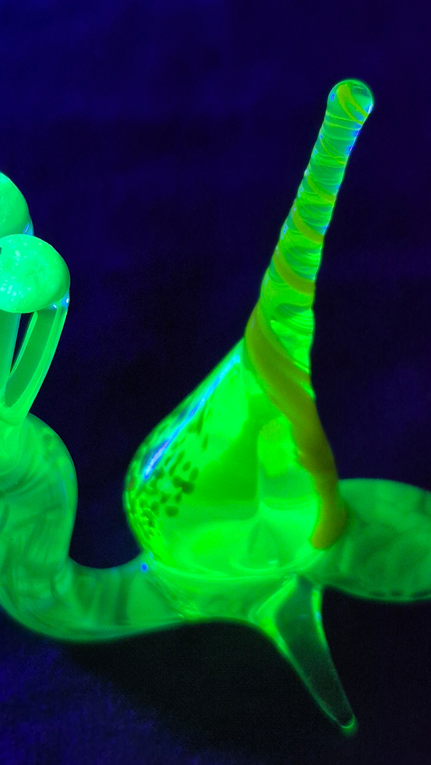Uranium Glass Snail