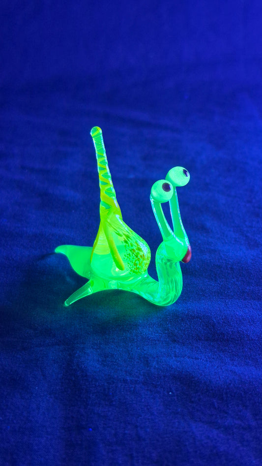 Uranium Glass Snail