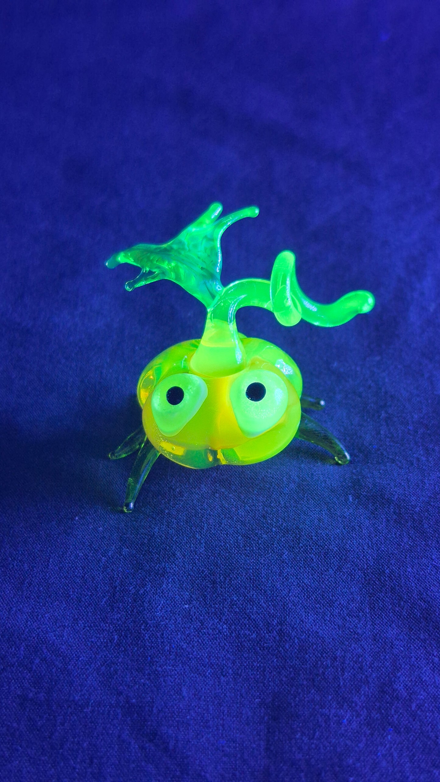 Uranium Glass Pumpkin