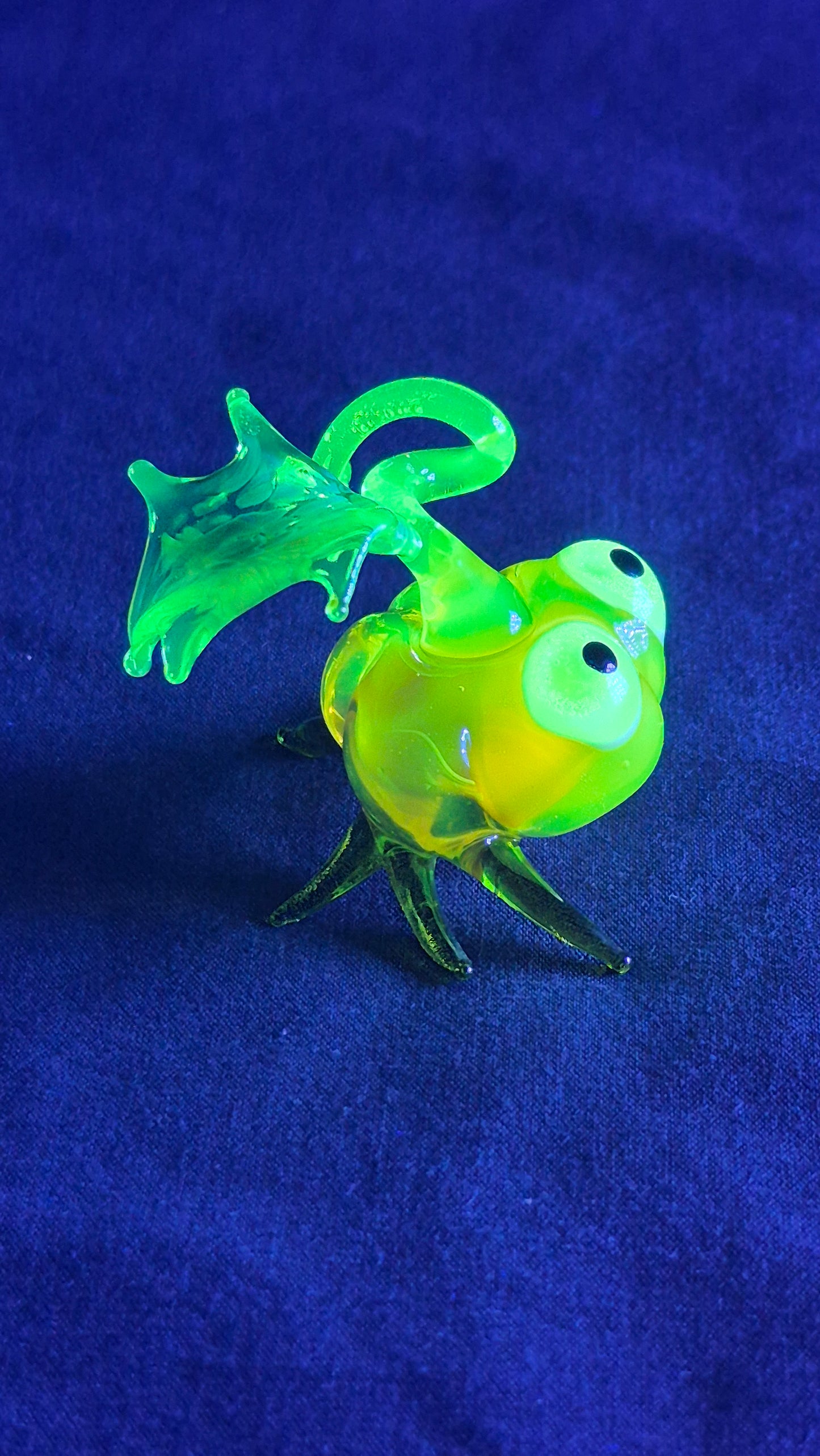 Uranium Glass Pumpkin