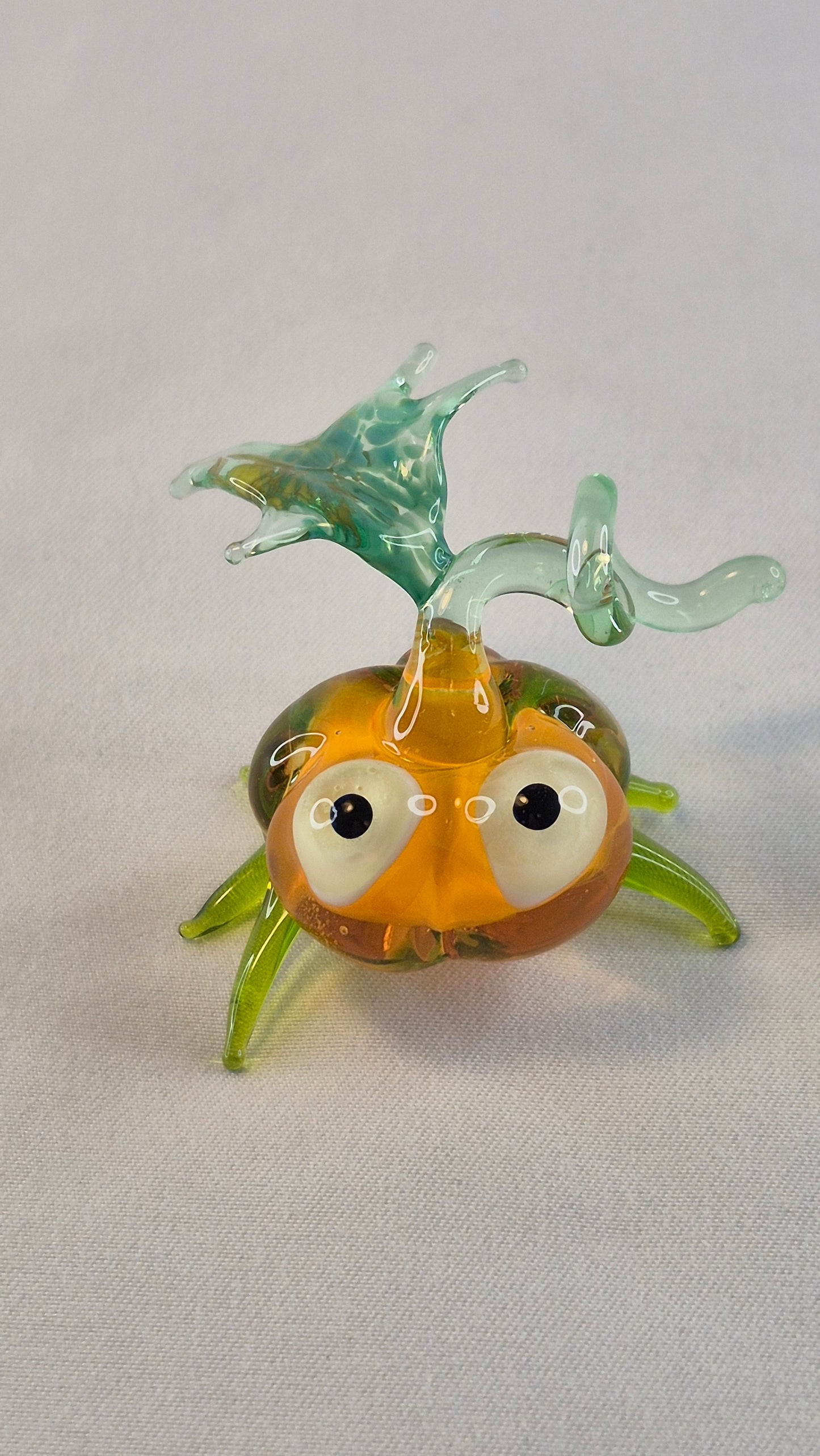 Uranium Glass Pumpkin