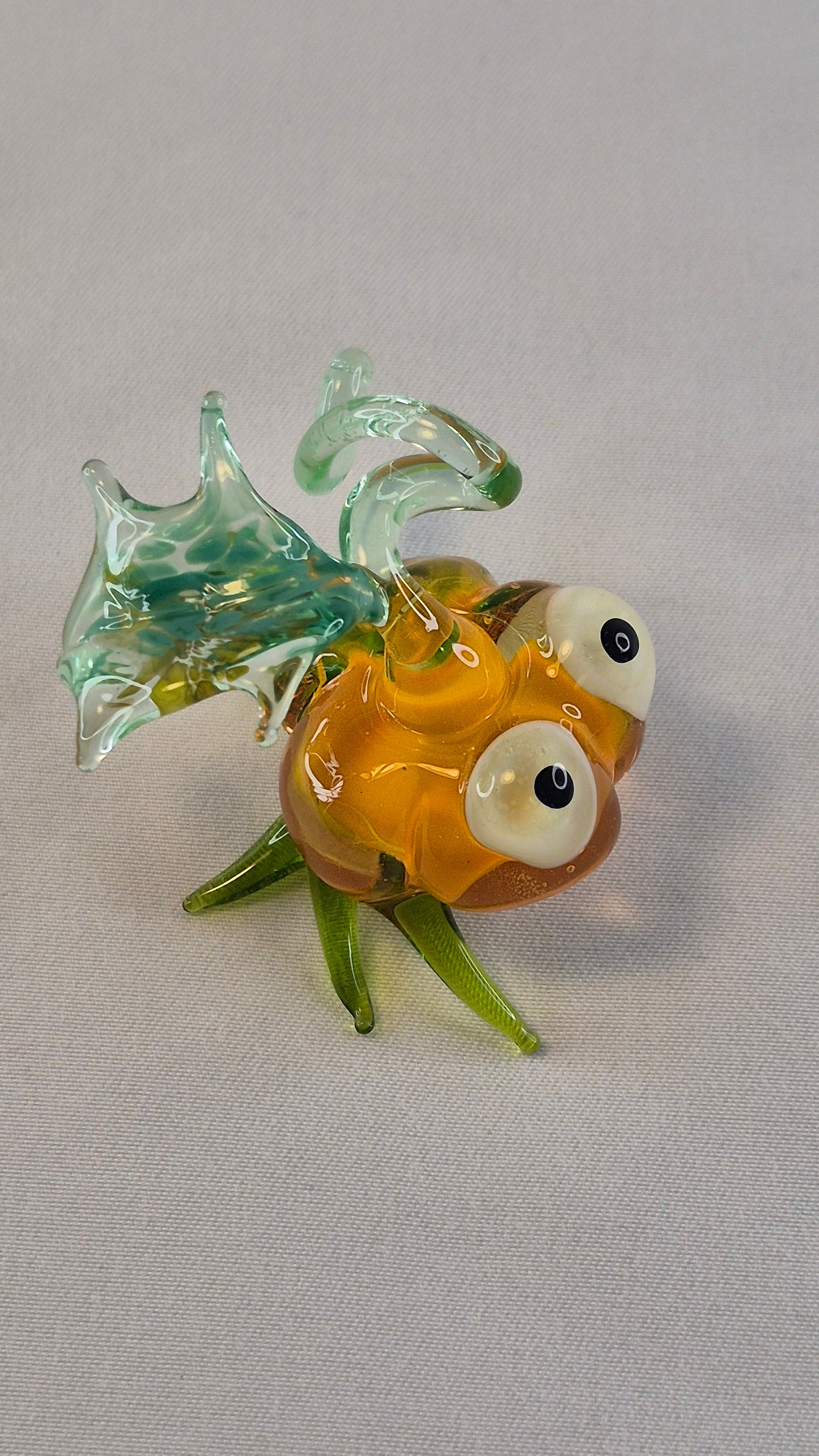 Uranium Glass Pumpkin