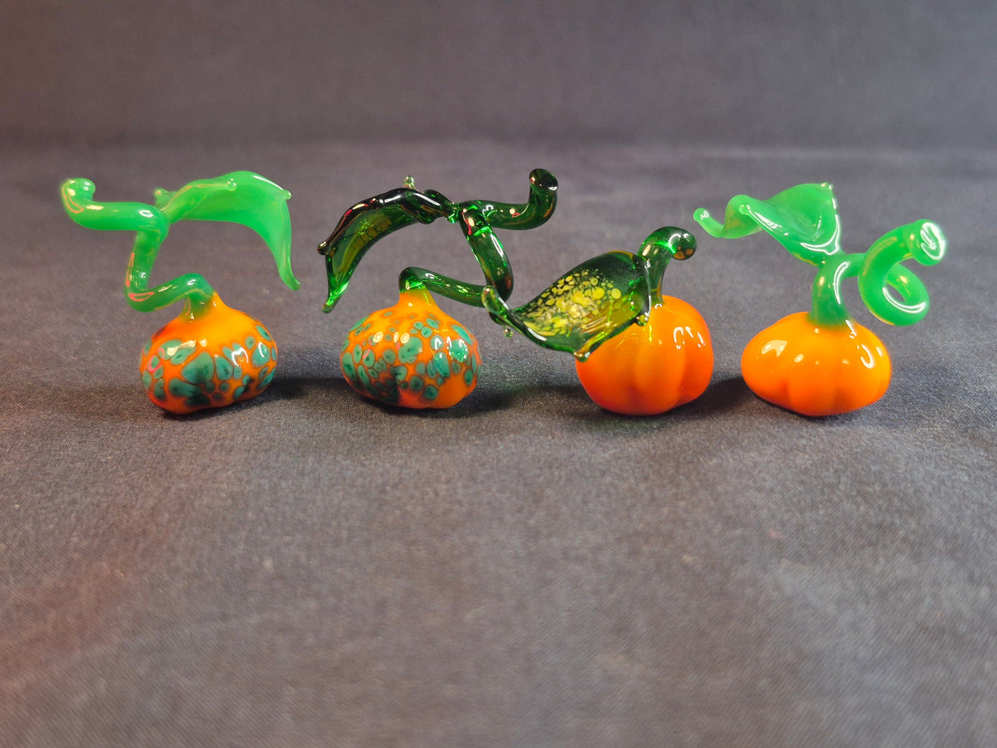 Set of Four Mini Pumpkins