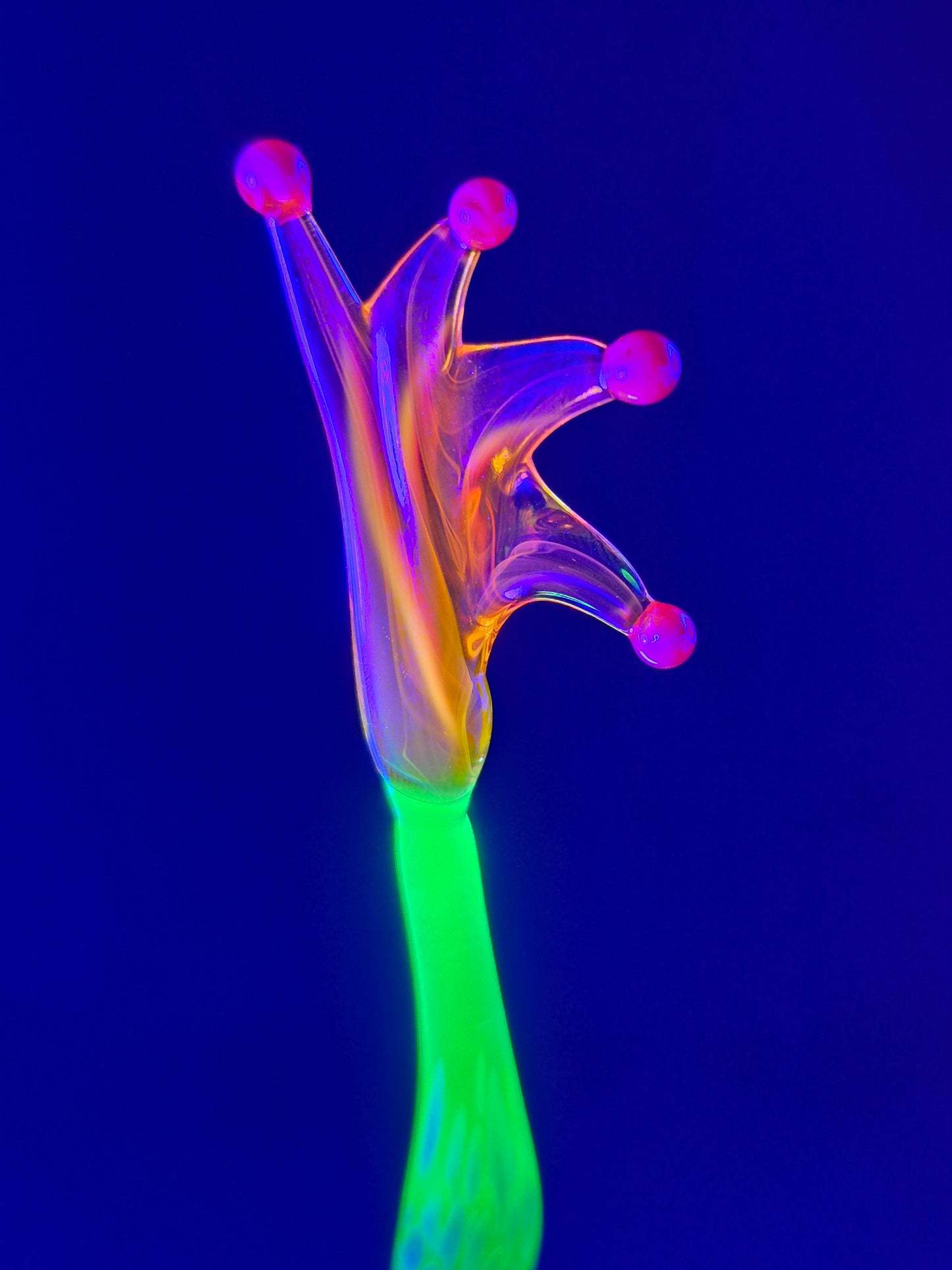 Uranium Glass Yoga Frog