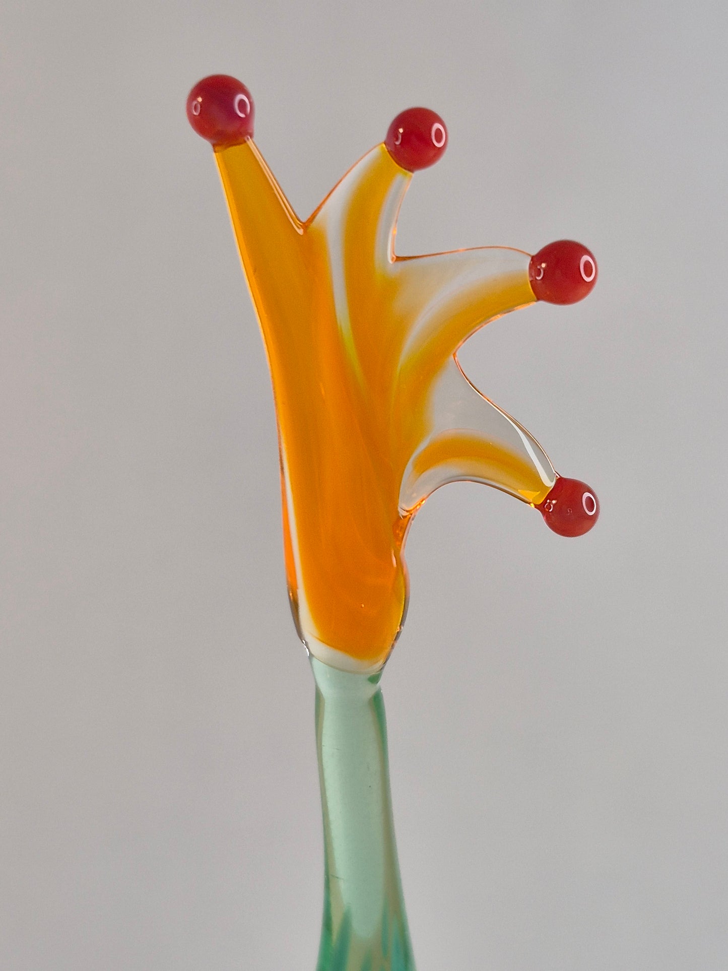 Uranium Glass Yoga Frog