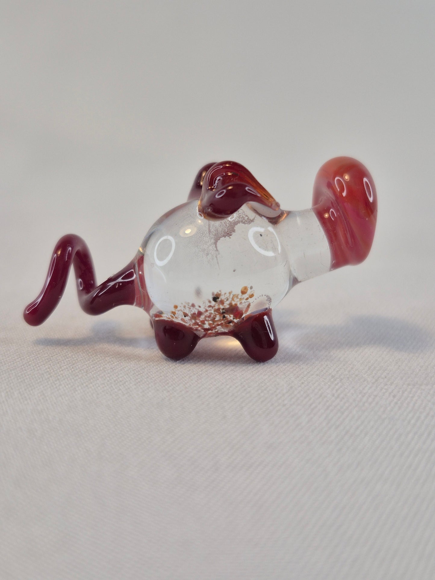 Cute Mini Glass Pig