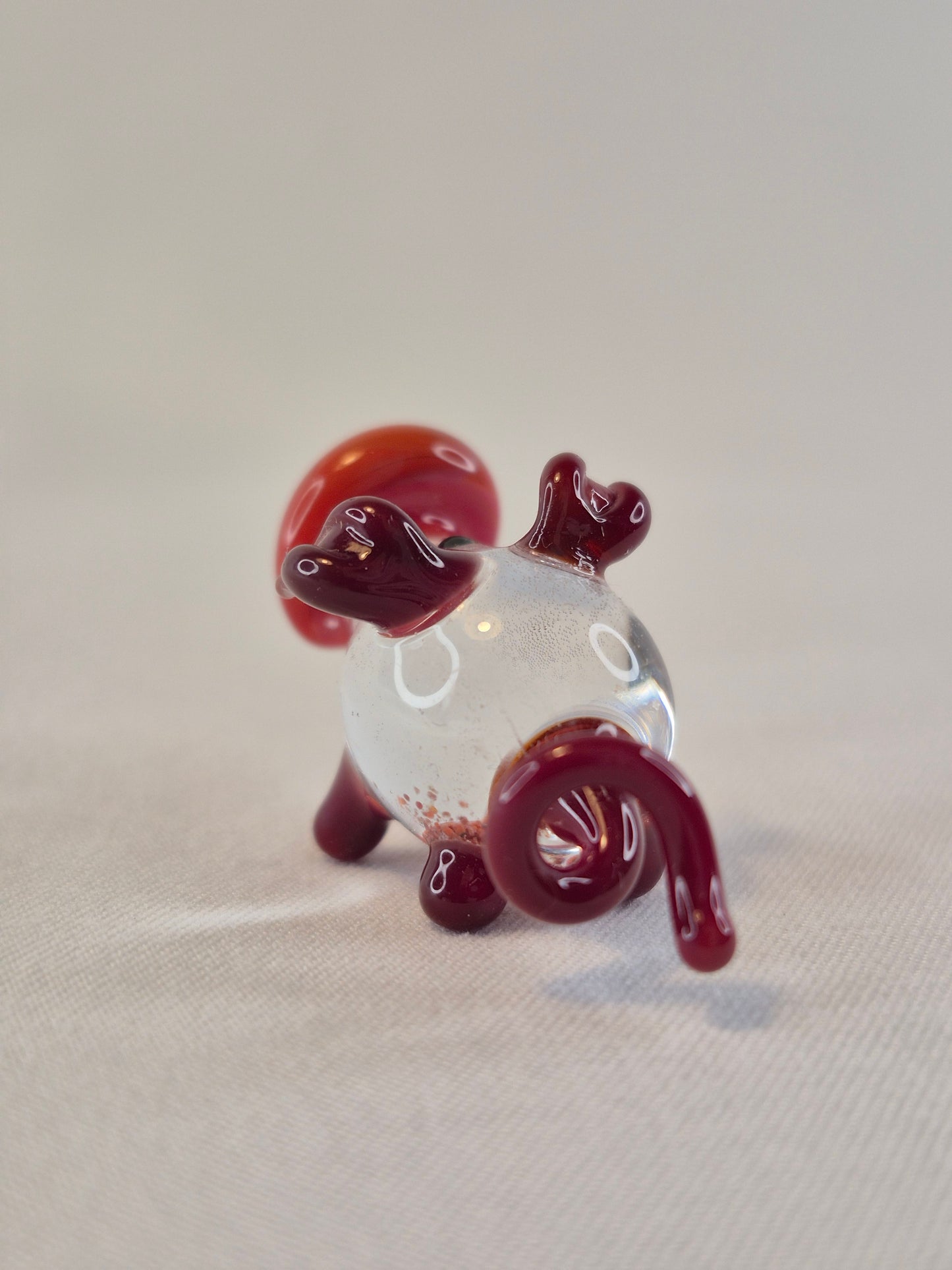Cute Mini Glass Pig