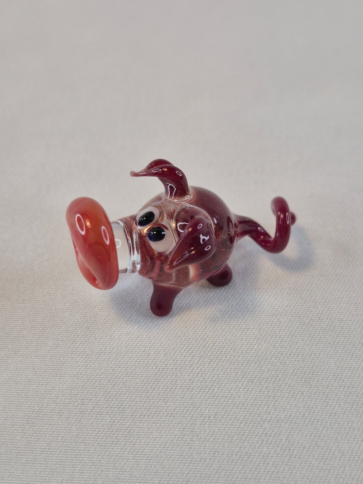 Cute Mini Glass Pig