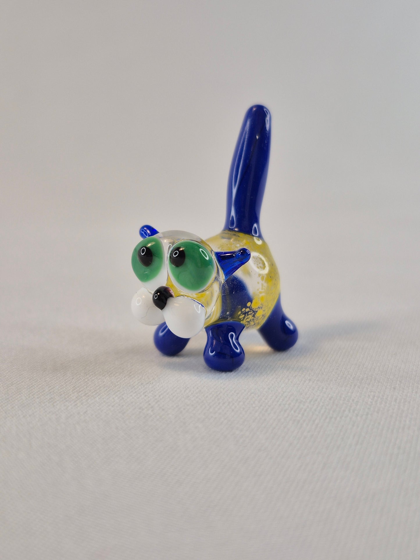 Mini Funny Chubby Glass Cat