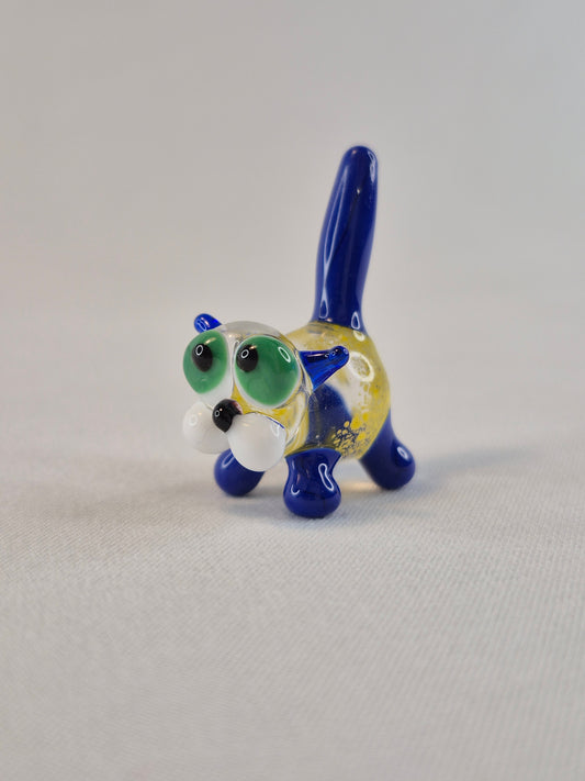 Mini Funny Chubby Glass Cat