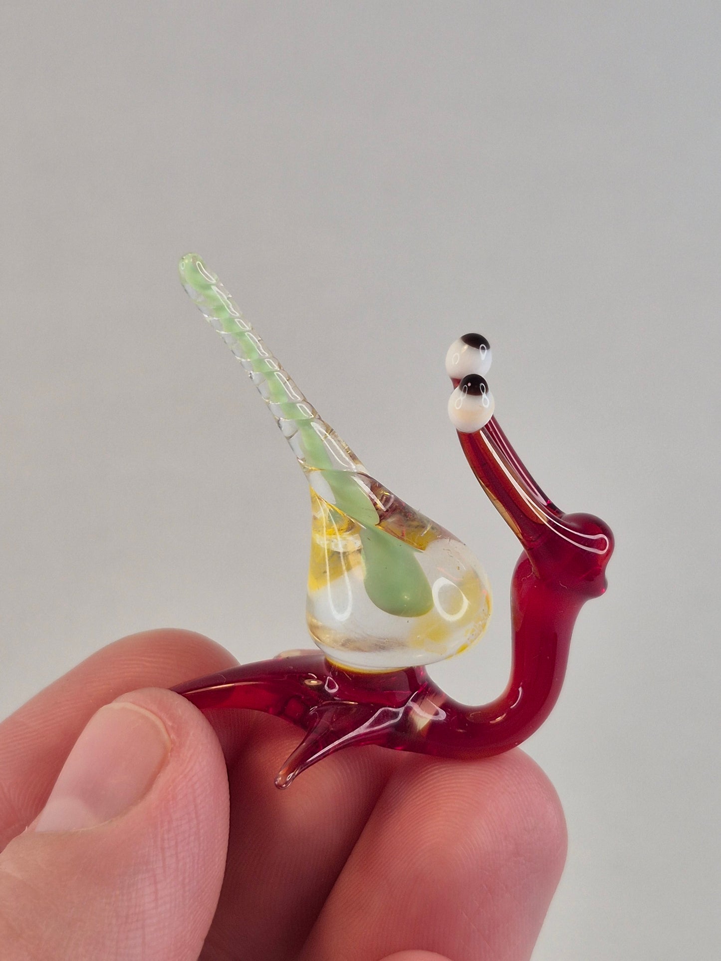 Red Glass Snail