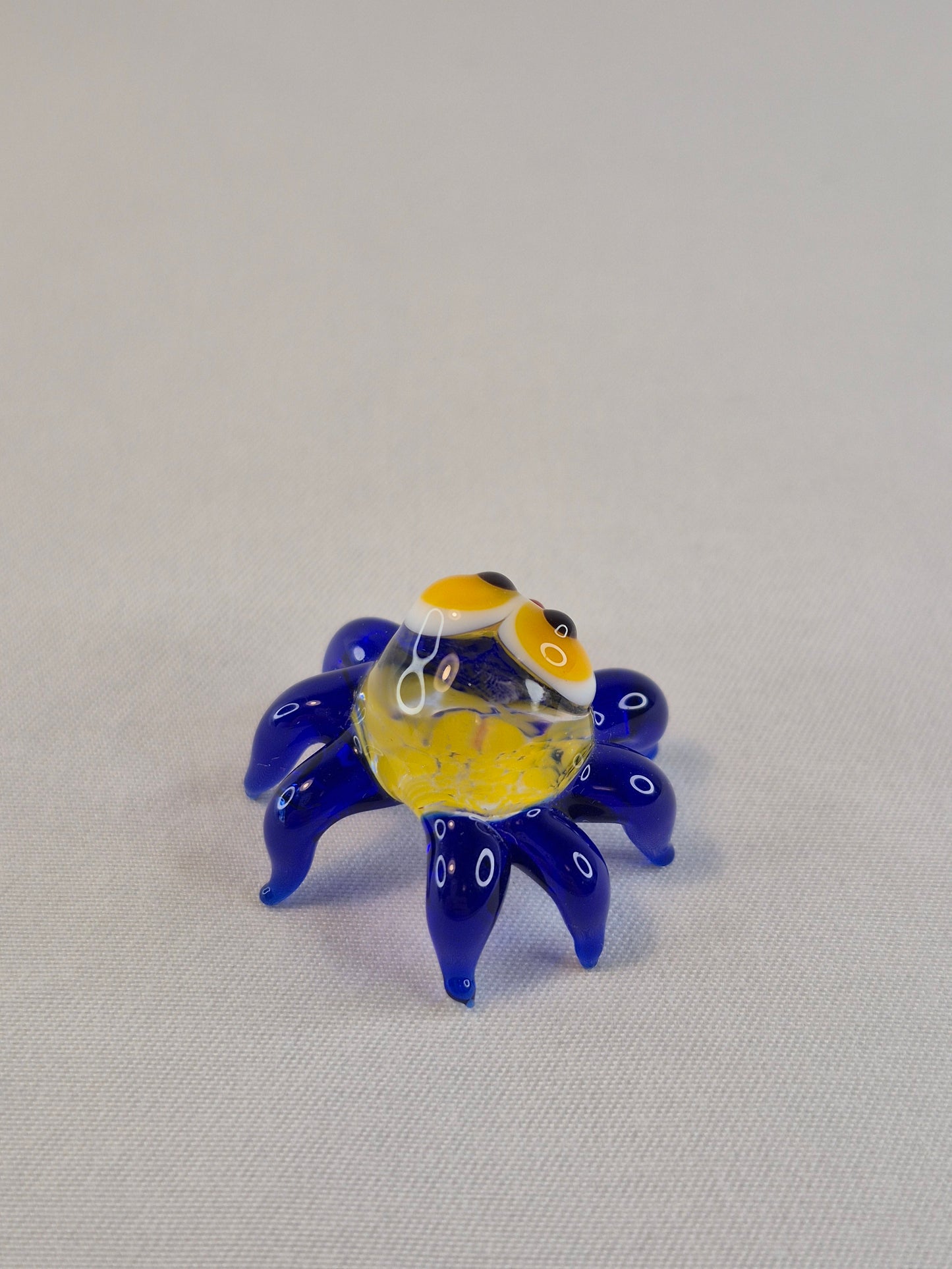Mini Blue Glass Spider