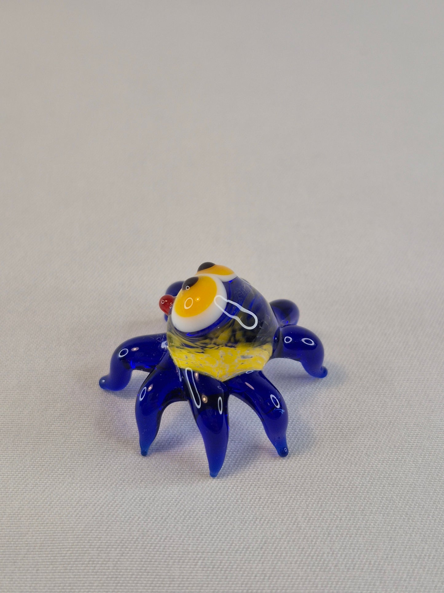 Mini Blue Glass Spider