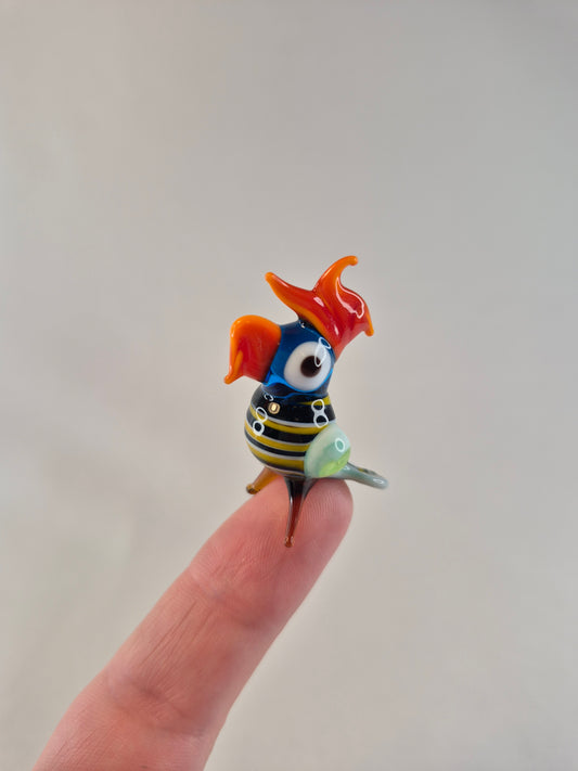 Mini Glass Parrot