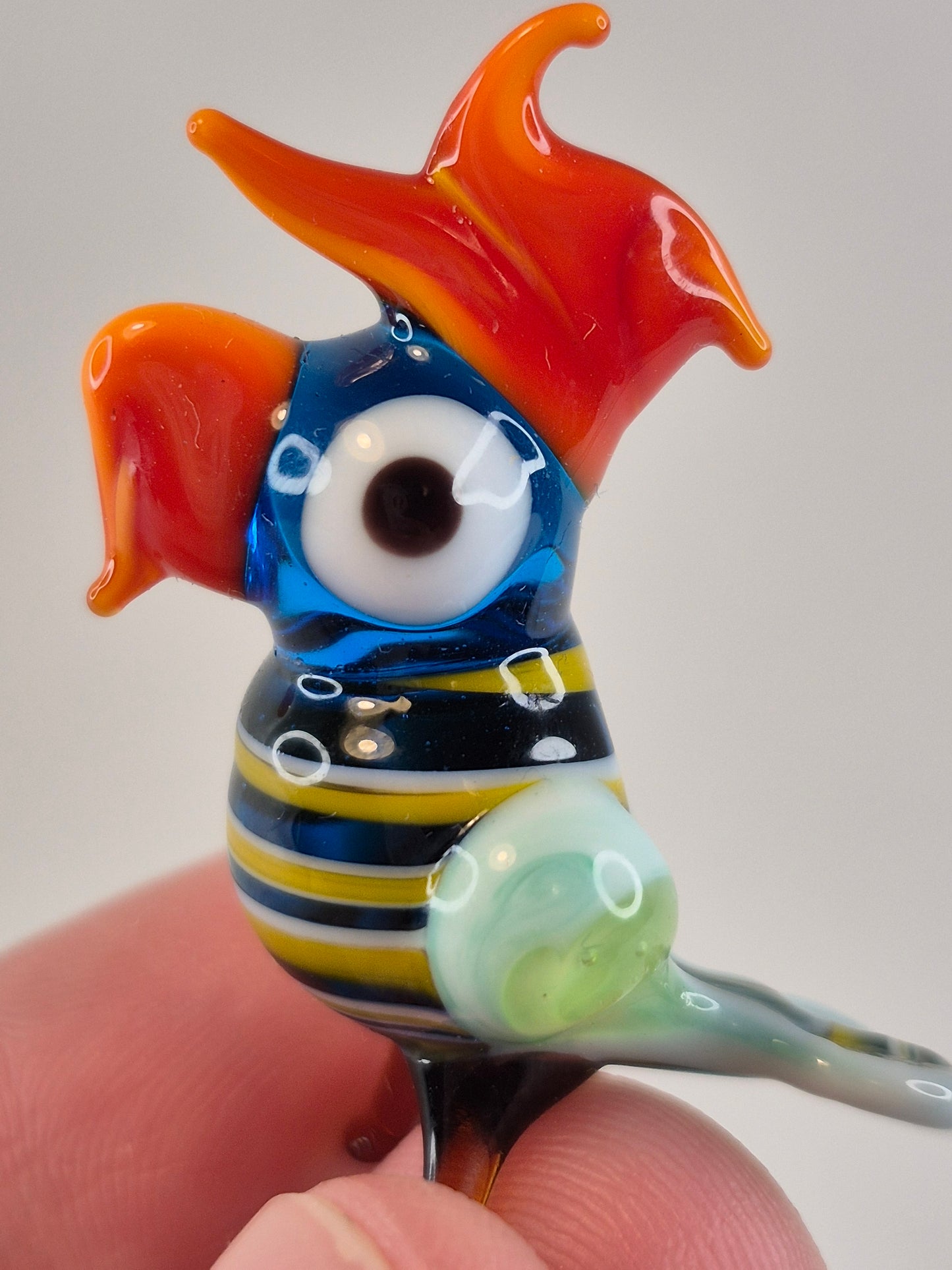 Mini Glass Parrot