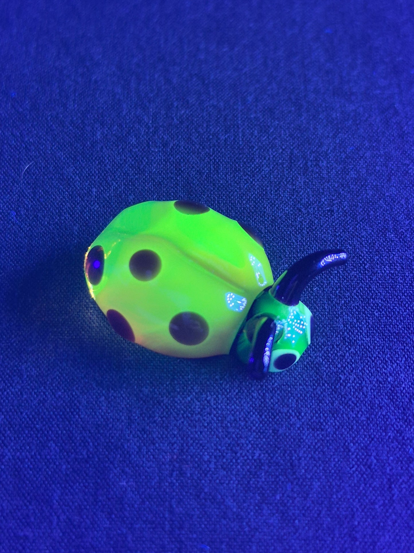 Mini Uranium Glass Ladybug