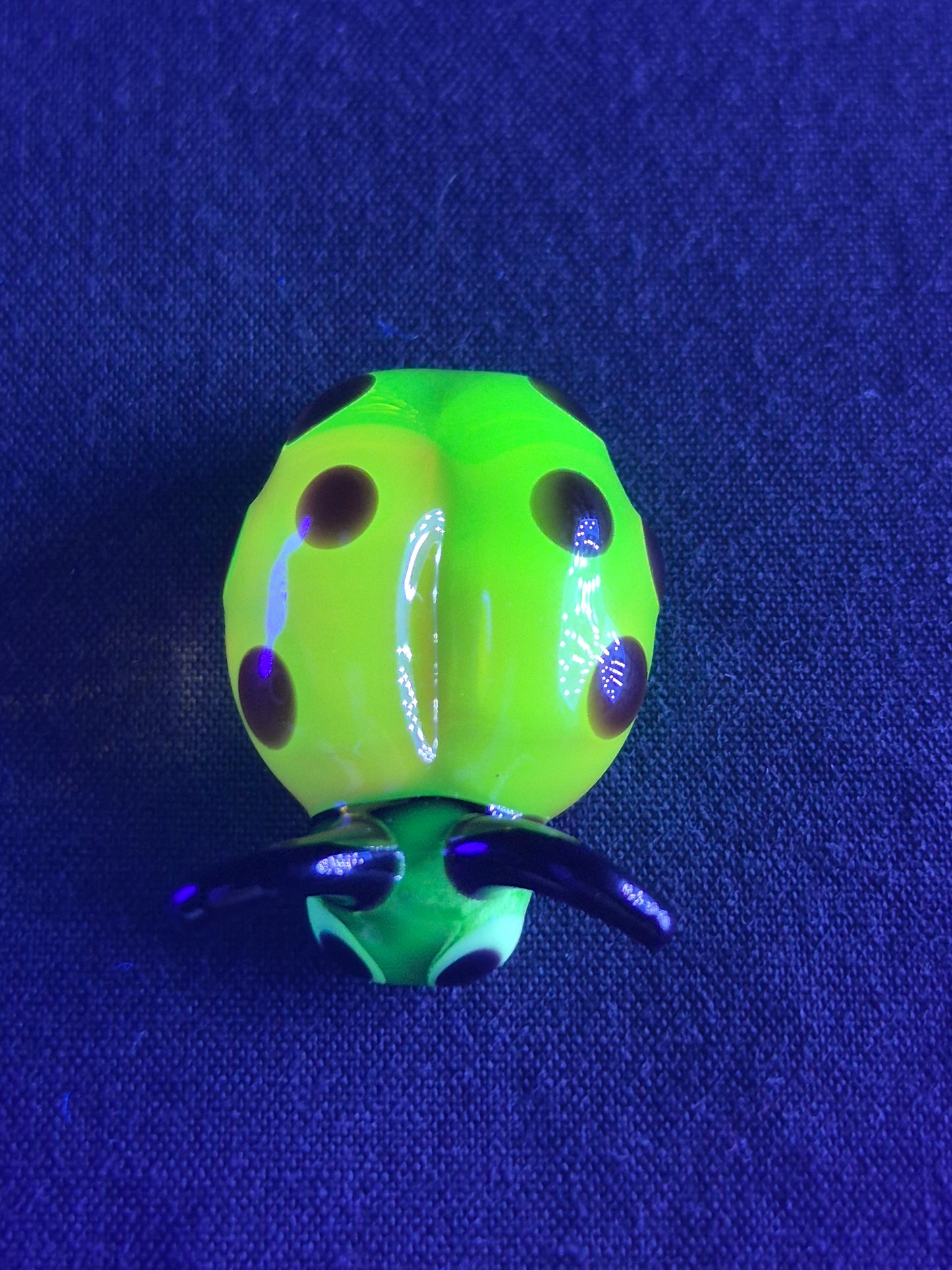 Mini Uranium Glass Ladybug