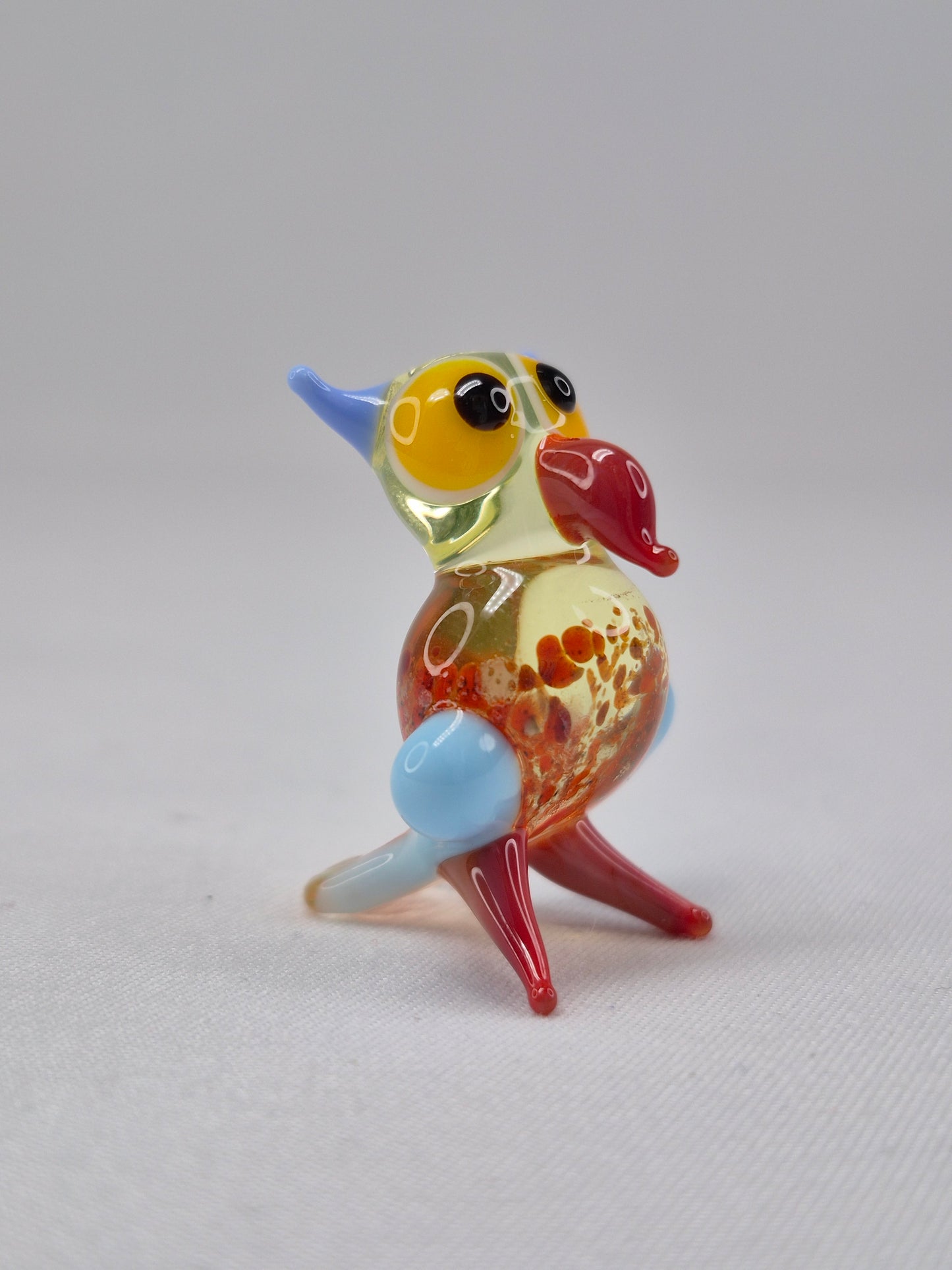 Mini Uranium Glass Owl