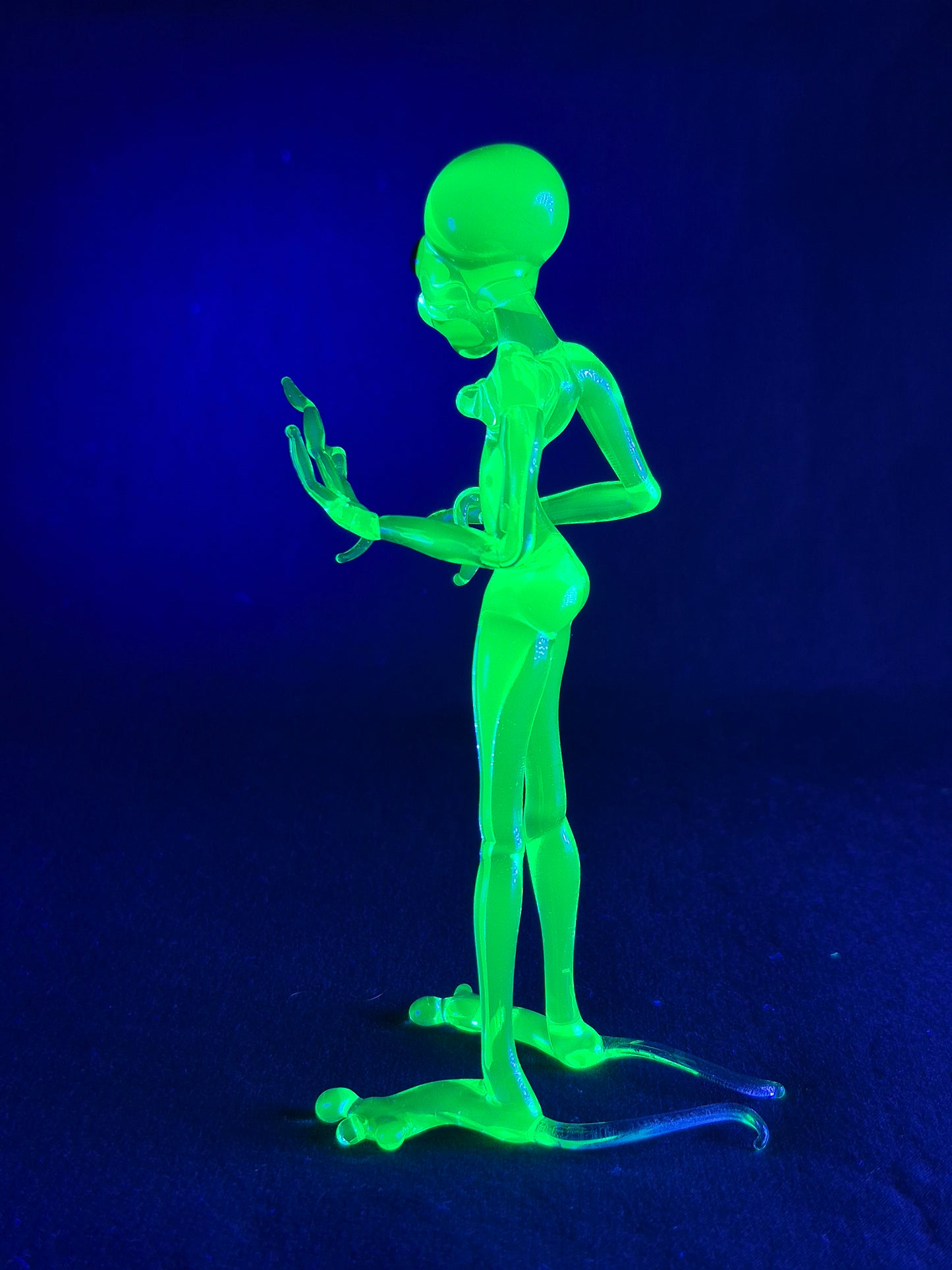 Uranium Glass Alien Woman