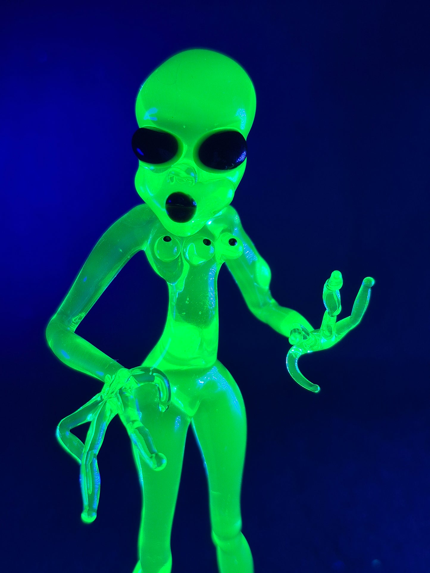 Uranium Glass Alien Woman