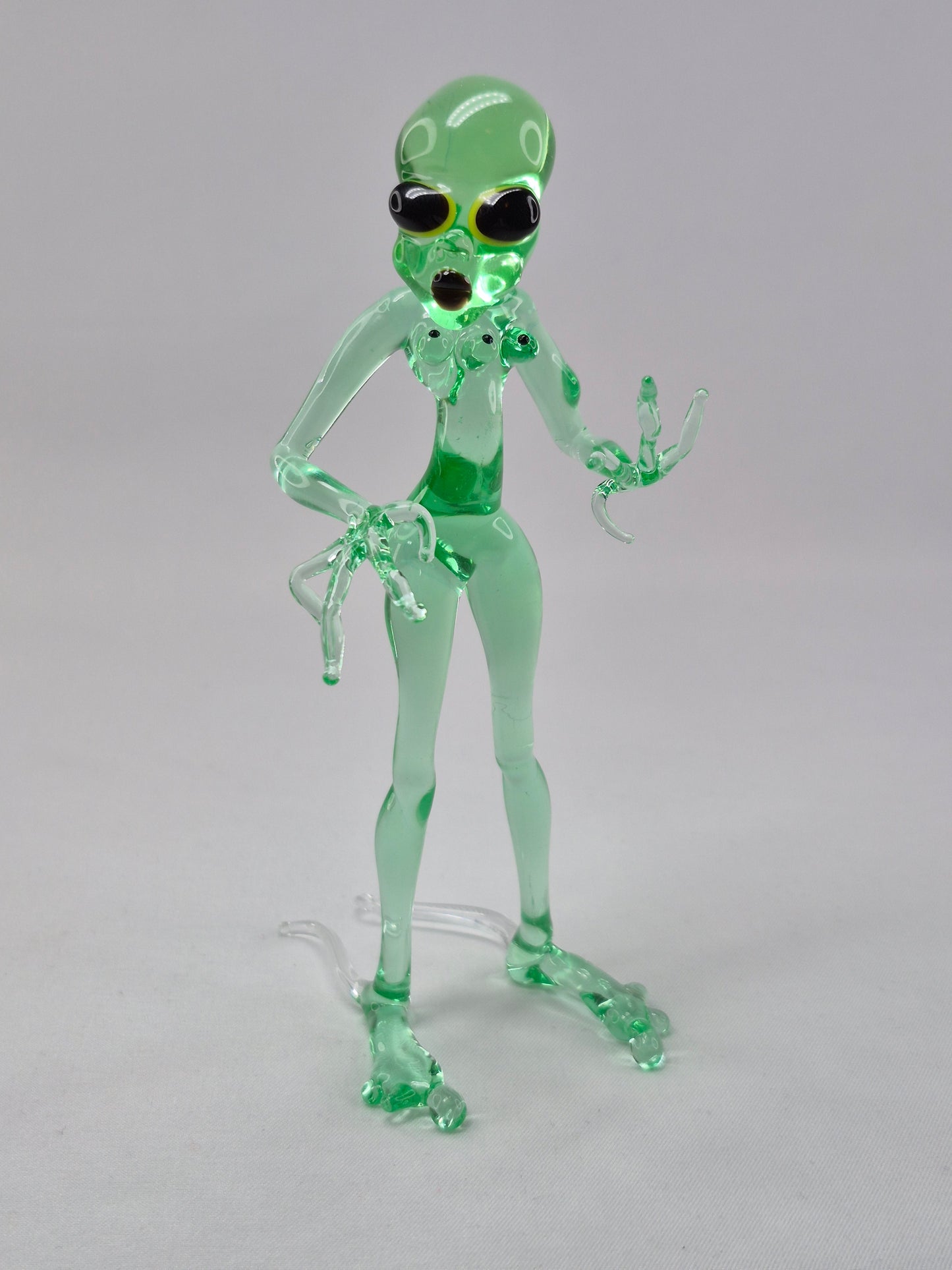 Uranium Glass Alien Woman
