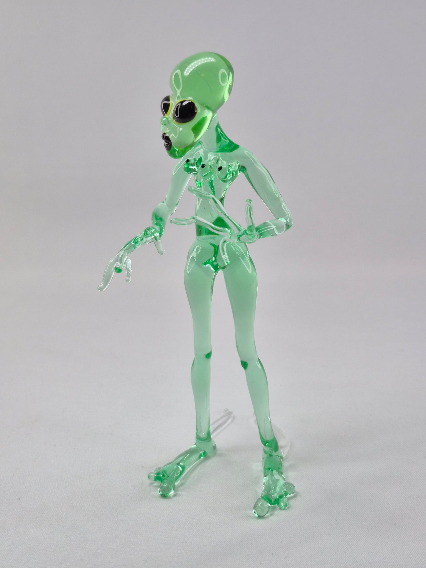 Uranium Glass Alien Woman