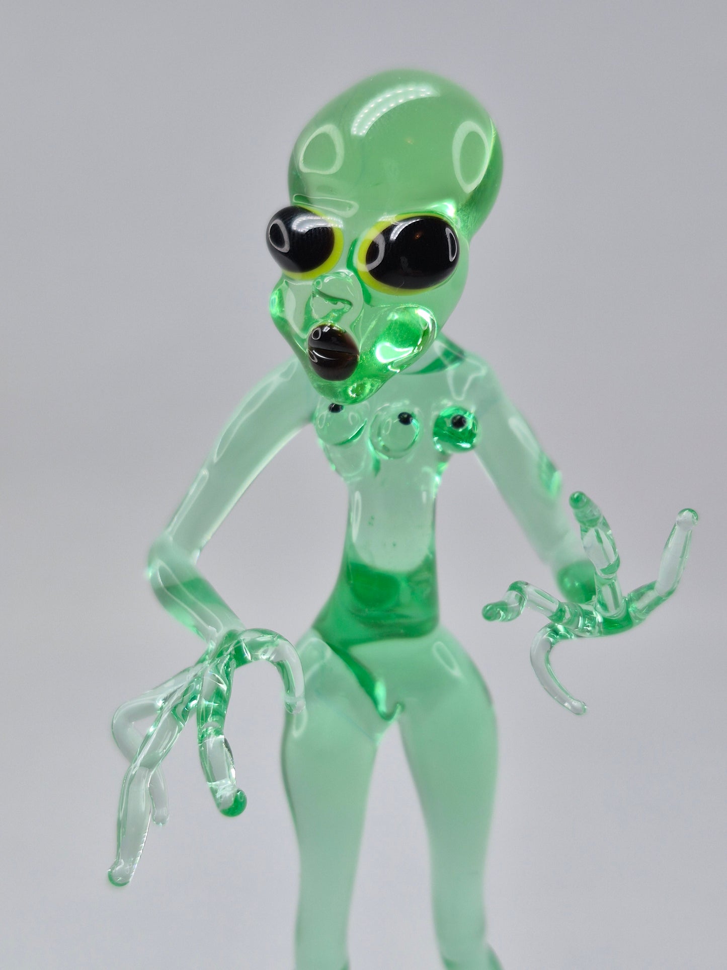 Uranium Glass Alien Woman
