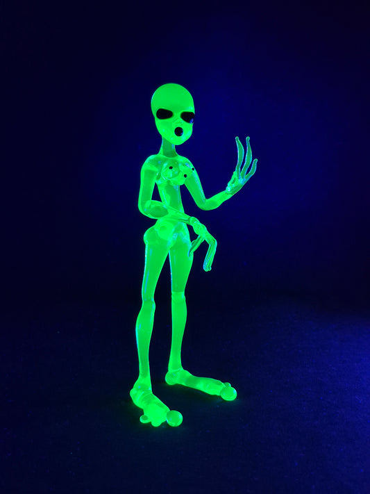 Uranium Glass Alien Woman