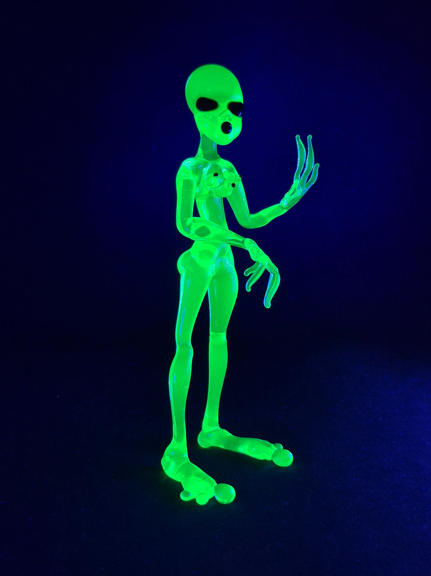 Uranium Glass Alien Woman