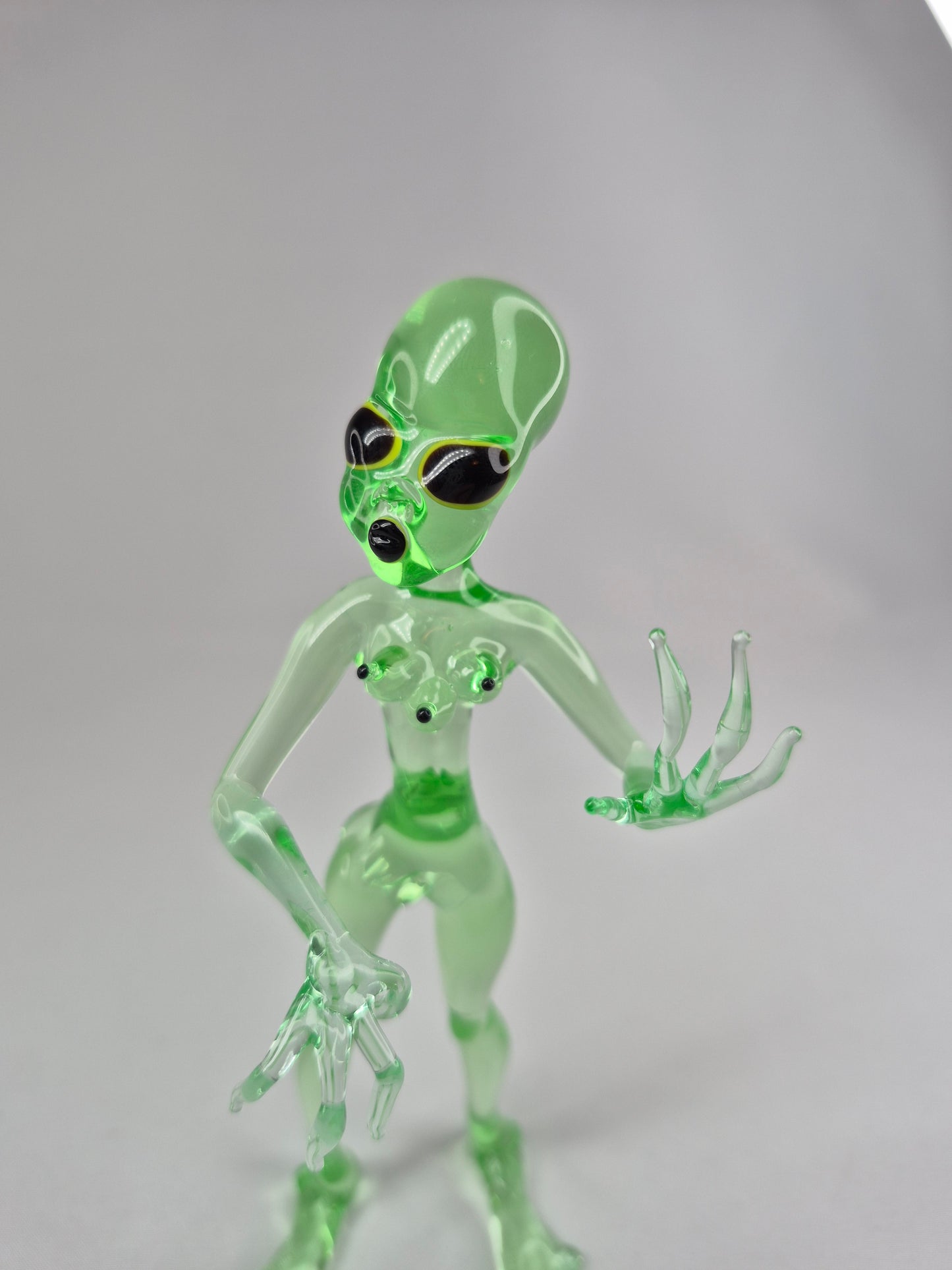 Uranium Glass Alien Woman