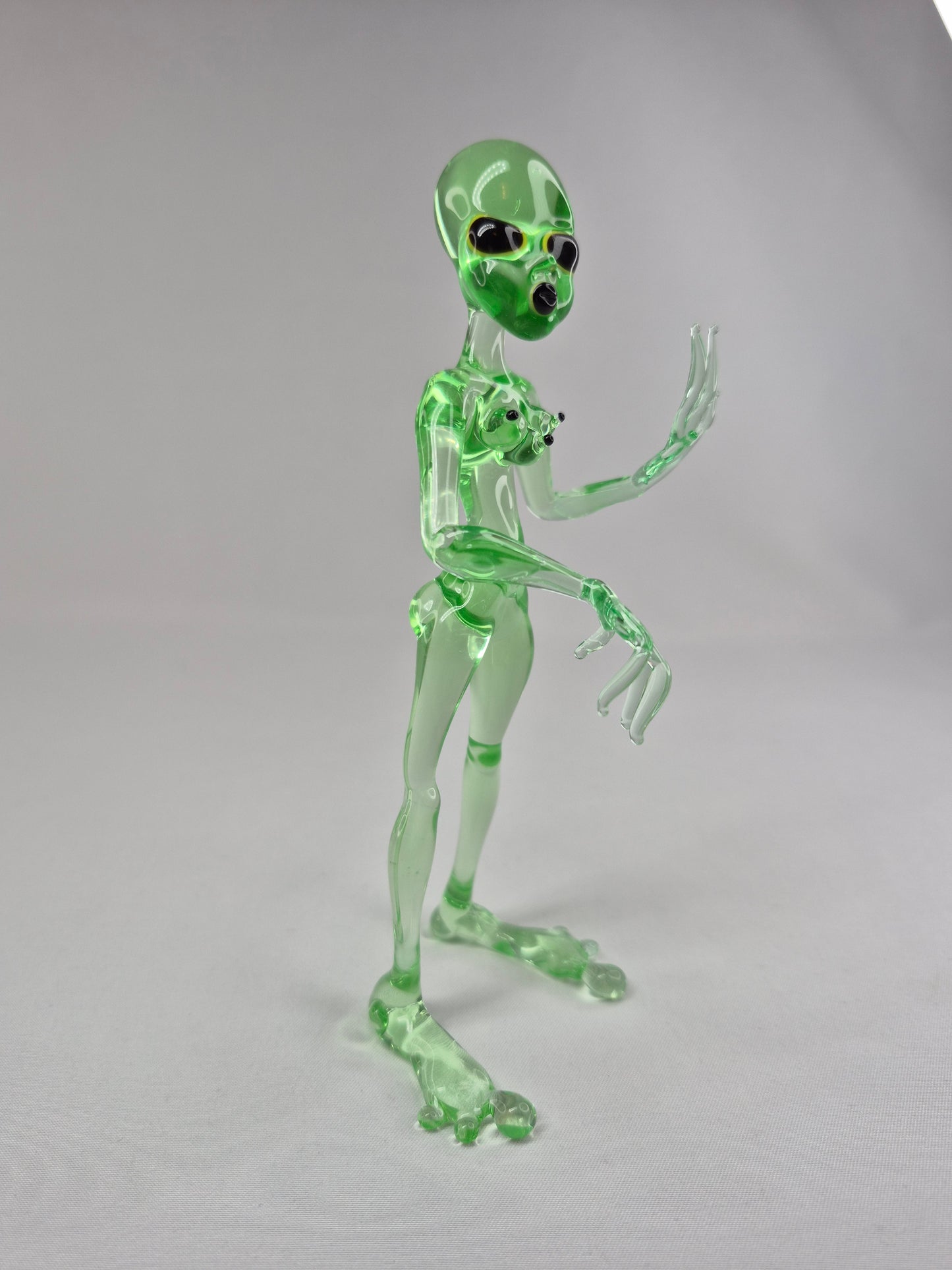 Uranium Glass Alien Woman
