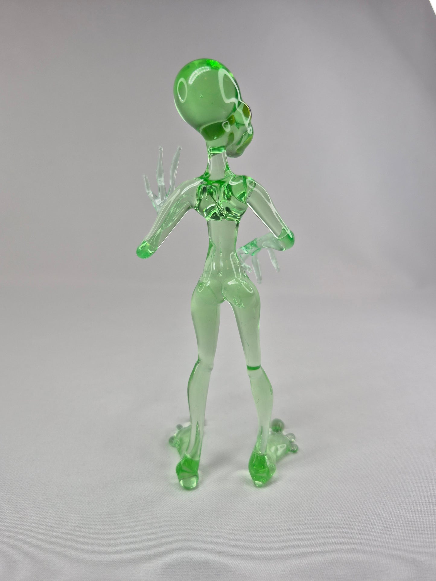 Uranium Glass Alien Woman