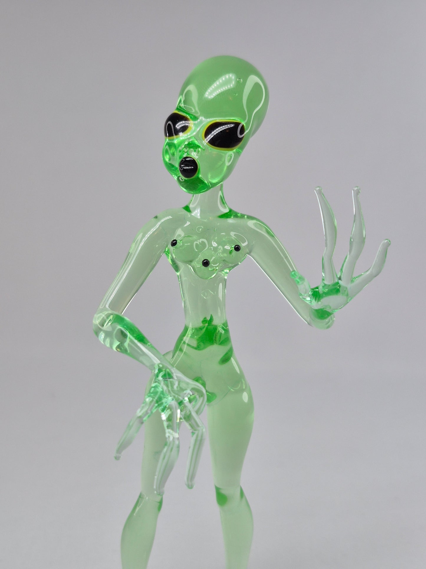 Uranium Glass Alien Woman