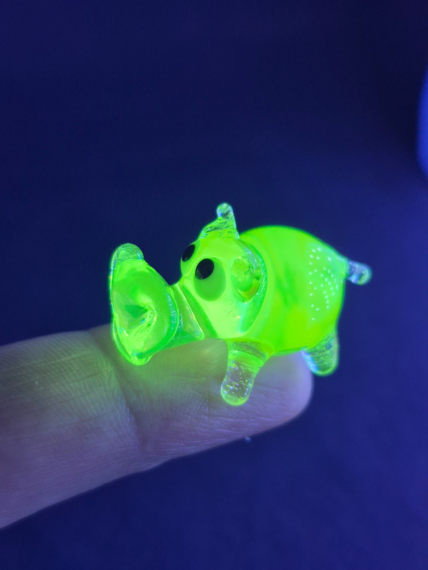 Mini Uranium Glass Hippo Set